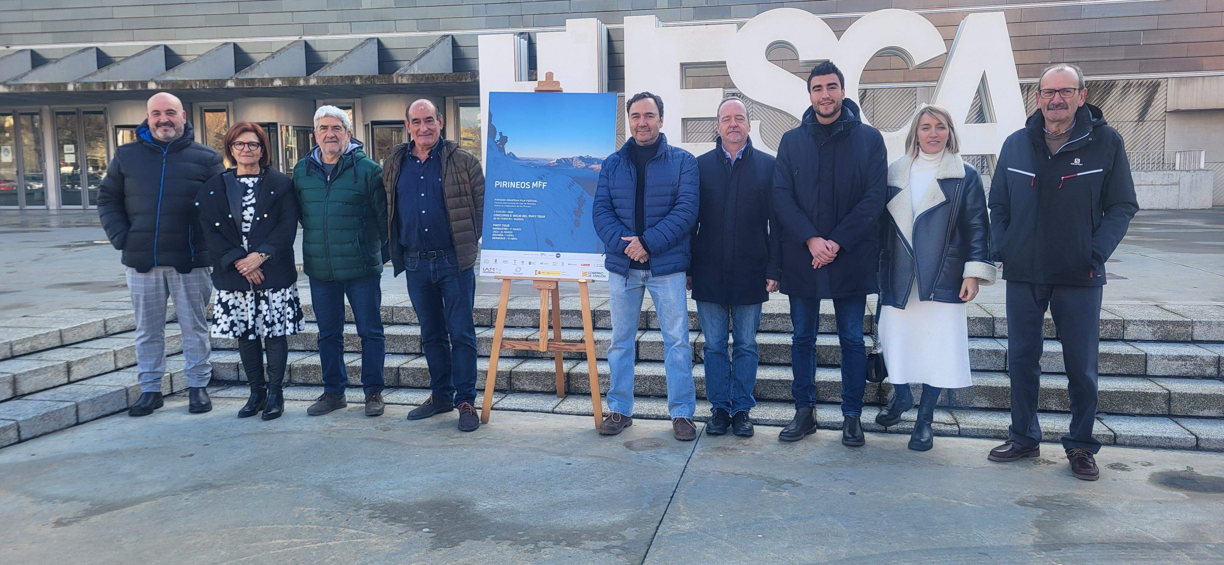 Responsables del festival y autoridades que han asistido este jueves a su presentación. Foto Myriam Martínez