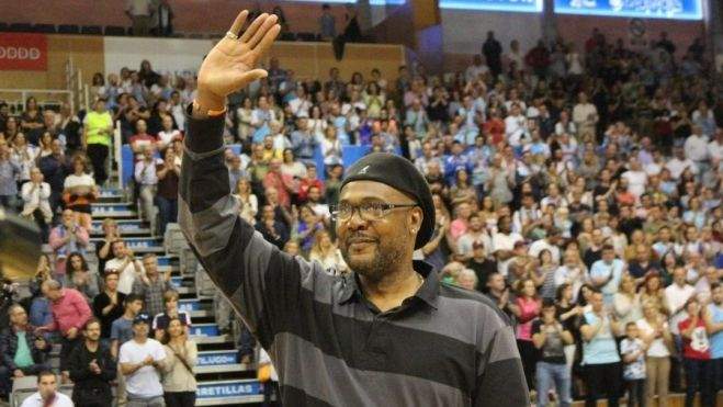 Jimmy Wright en el homenaje que recibió en Lugo Jimmy Wright en el homenaje que recibió en Lugo