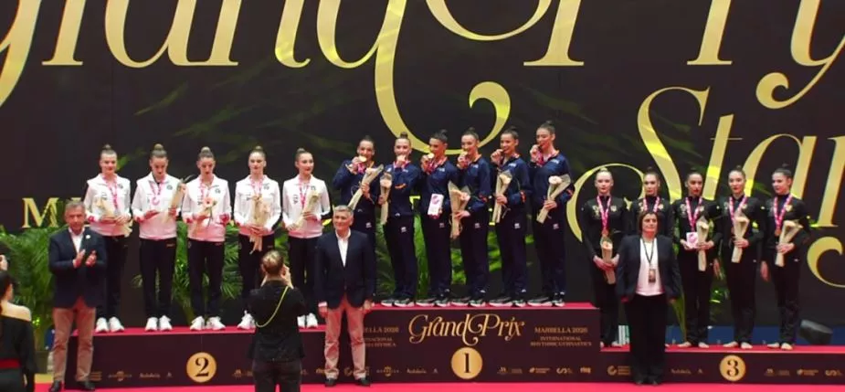 España en lo más alto del podio.