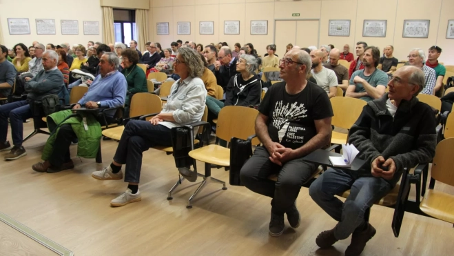 Conferencia de Fernando Valladares en Huesca. Foto Carlos Neofato