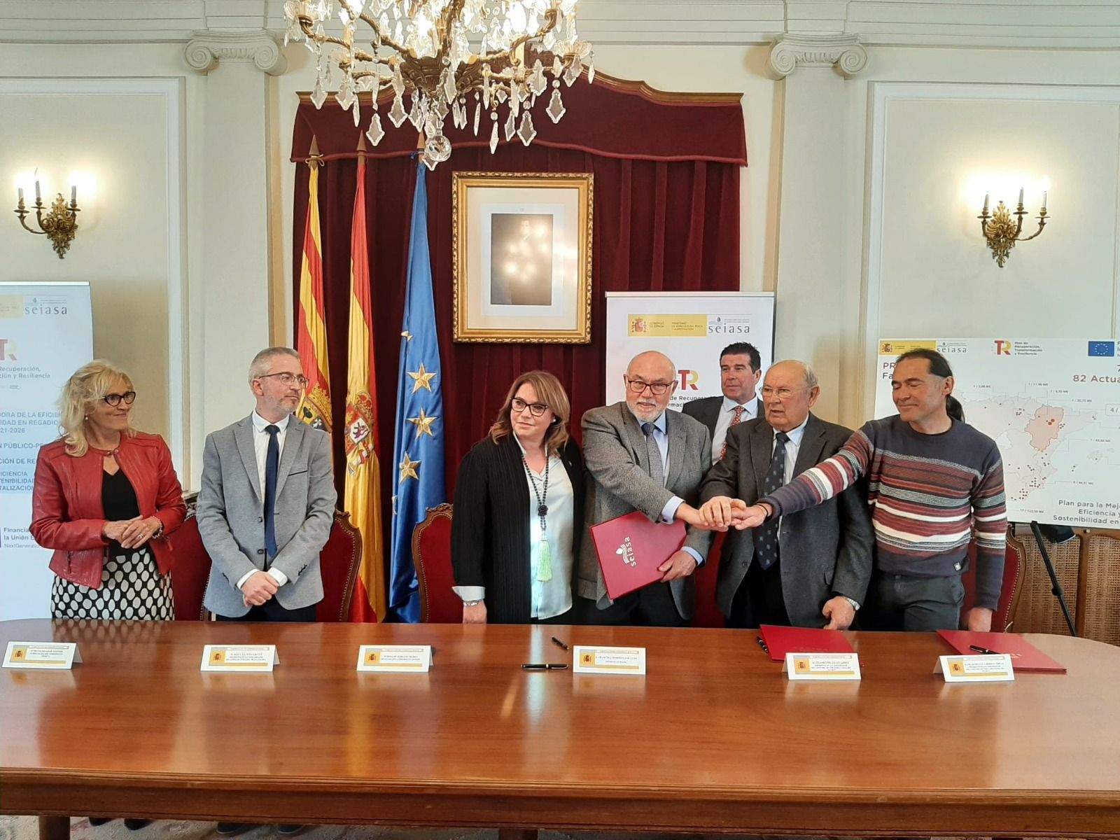 Firma de los convenios para modernización de regadíos 