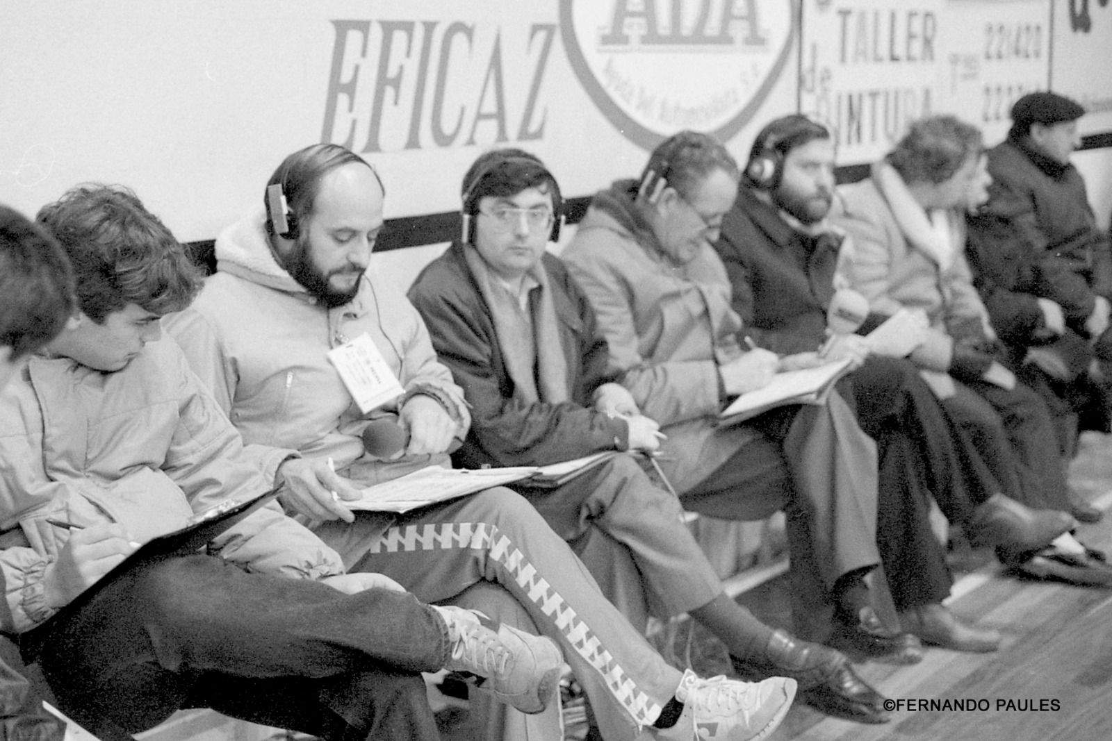 Jaime Ferrer, Miguel Ángel Blasco, Antonio Turmo, Daniel Llagüerri, en la banda. Foto Fernando Paúles