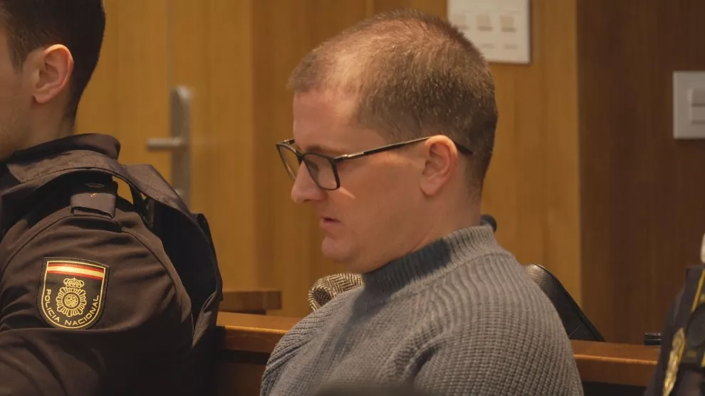 Sergio Domínguez, condenado a 17 años y seis meses de prisión por el asesinato con alevosía de un joven en un bar de Boltaña. Foto CARTV