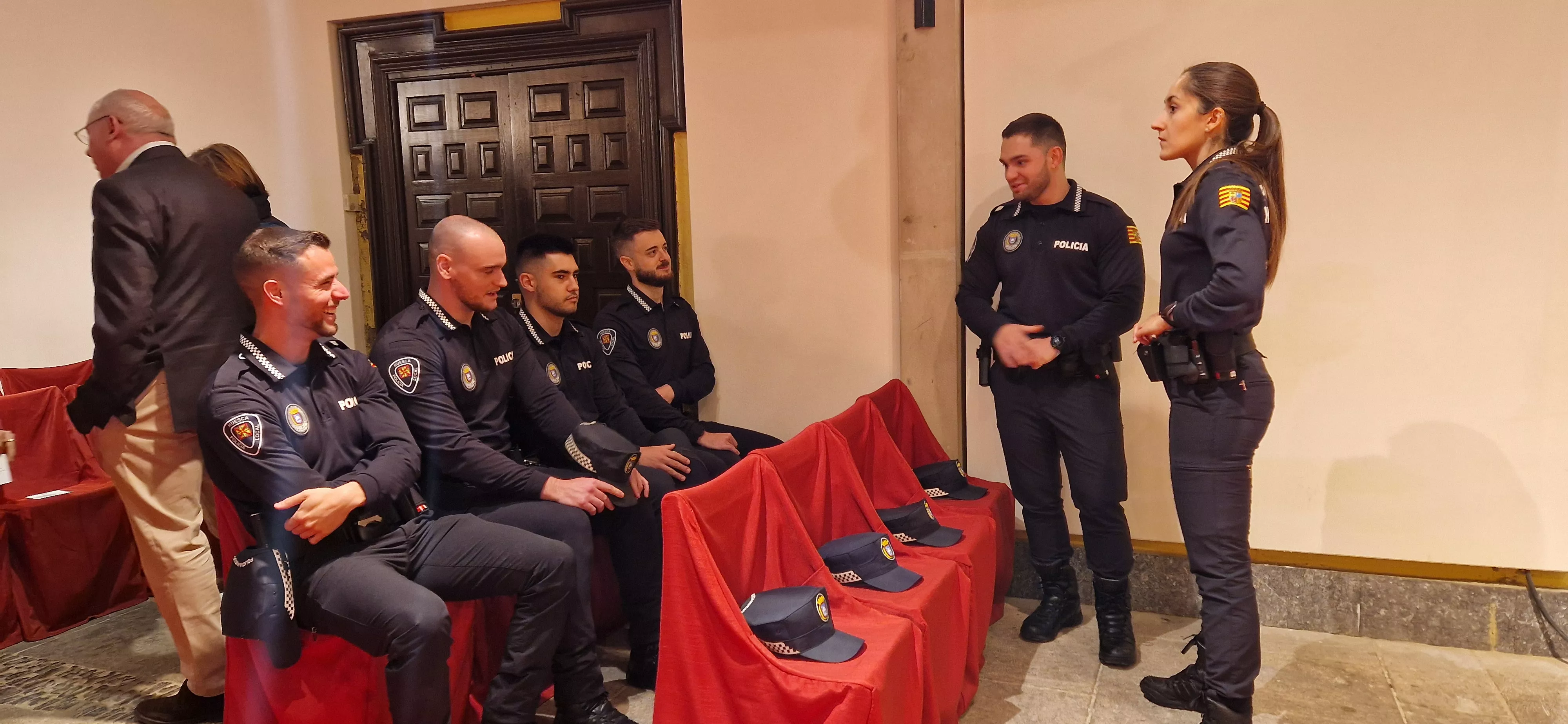 Incorporación de ocho nuevos agentes a la Policía Local de Huesca. Foto Myriam Martínez