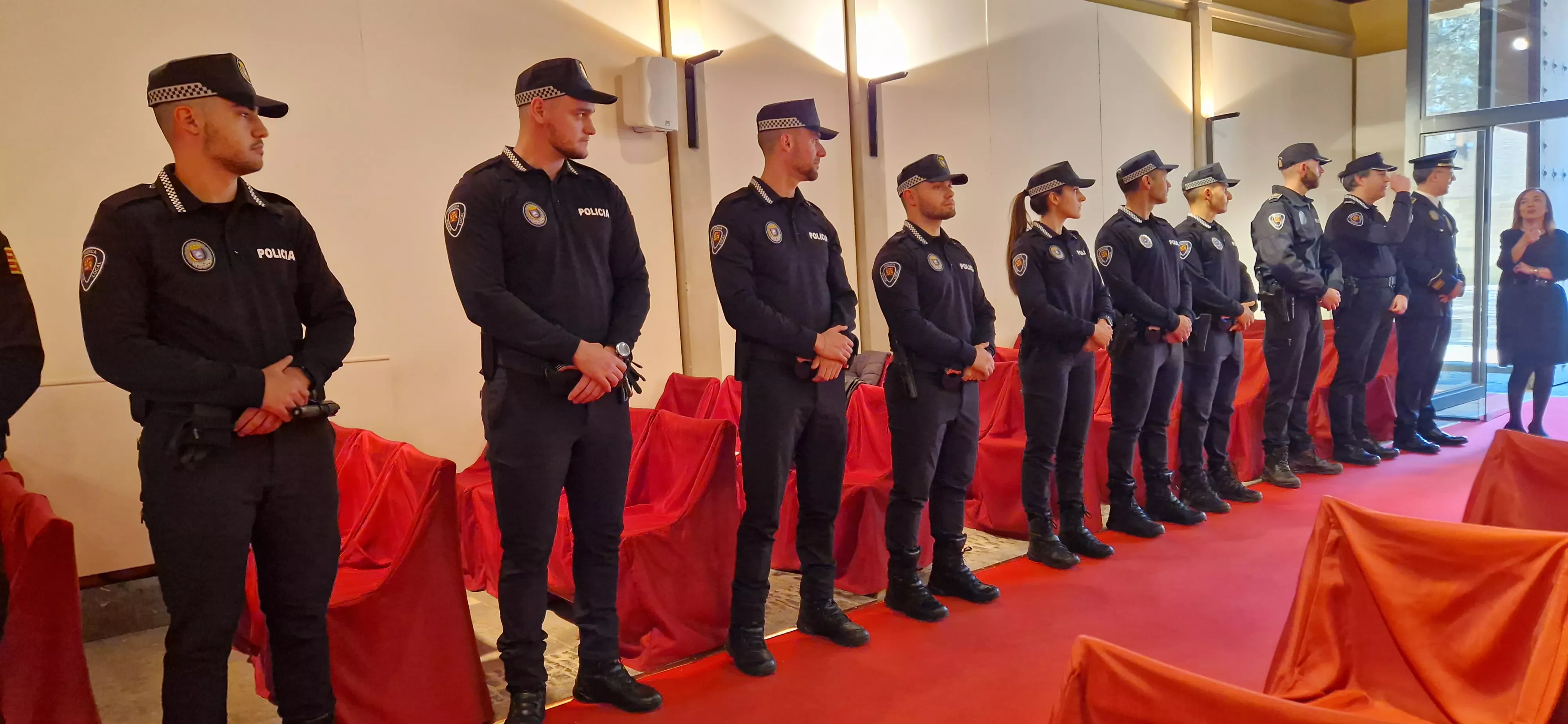 Incorporación de ocho nuevos agentes a la Policía Local de Huesca. Foto Myriam Martínez