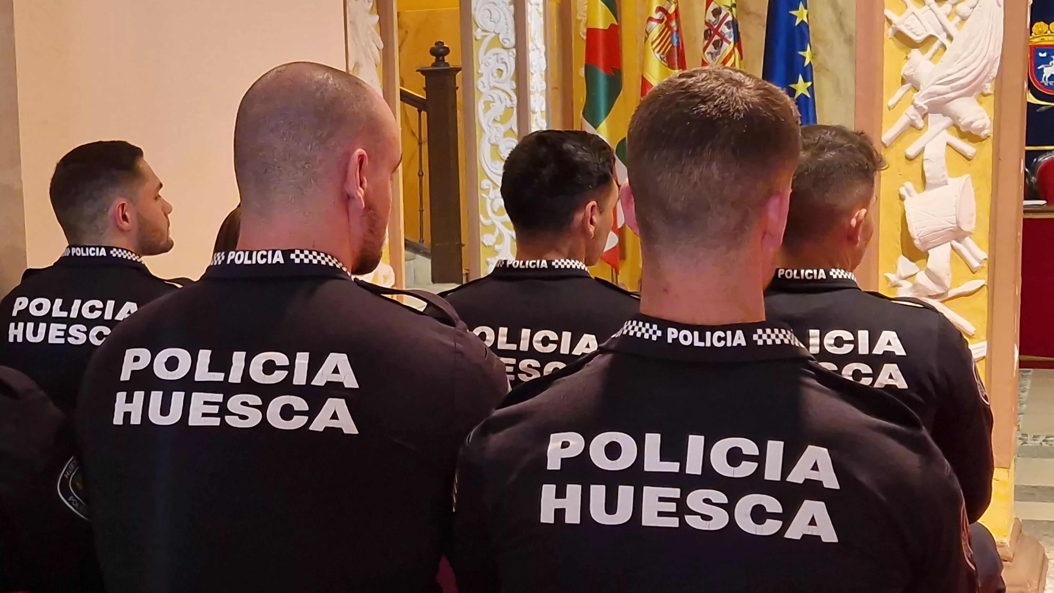Incorporación de ocho nuevos agentes a la Policía Local de Huesca. Foto Myriam Martínez