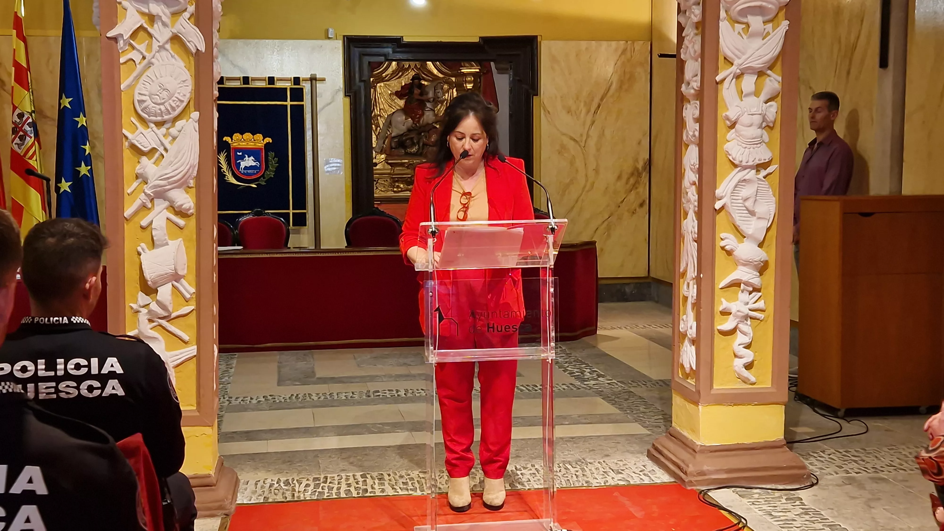 Incorporación de ocho nuevos agentes a la Policía Local de Huesca. Foto Myriam Martínez