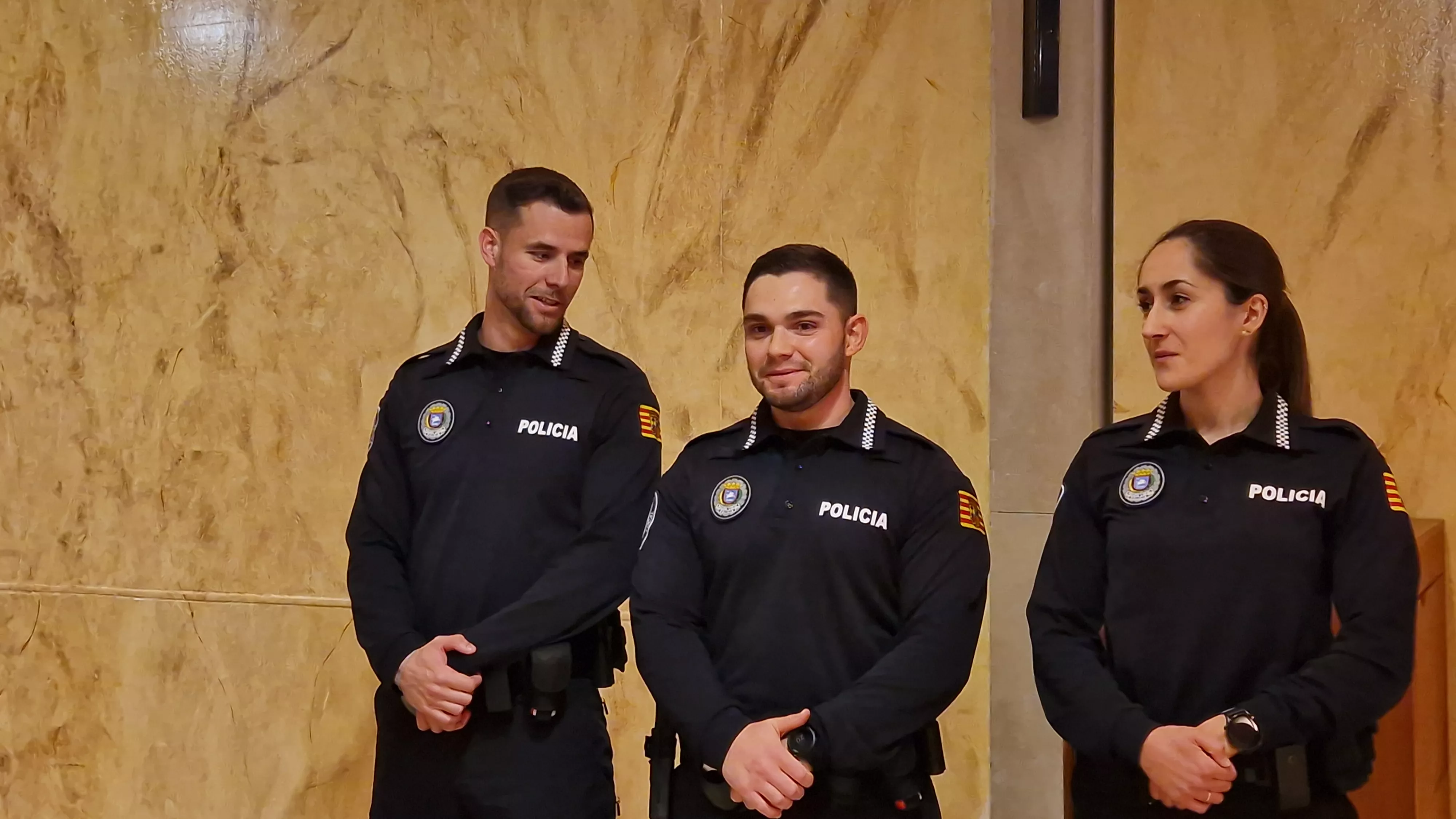 Incorporación de ocho nuevos agentes a la Policía Local de Huesca. Foto Myriam Martínez