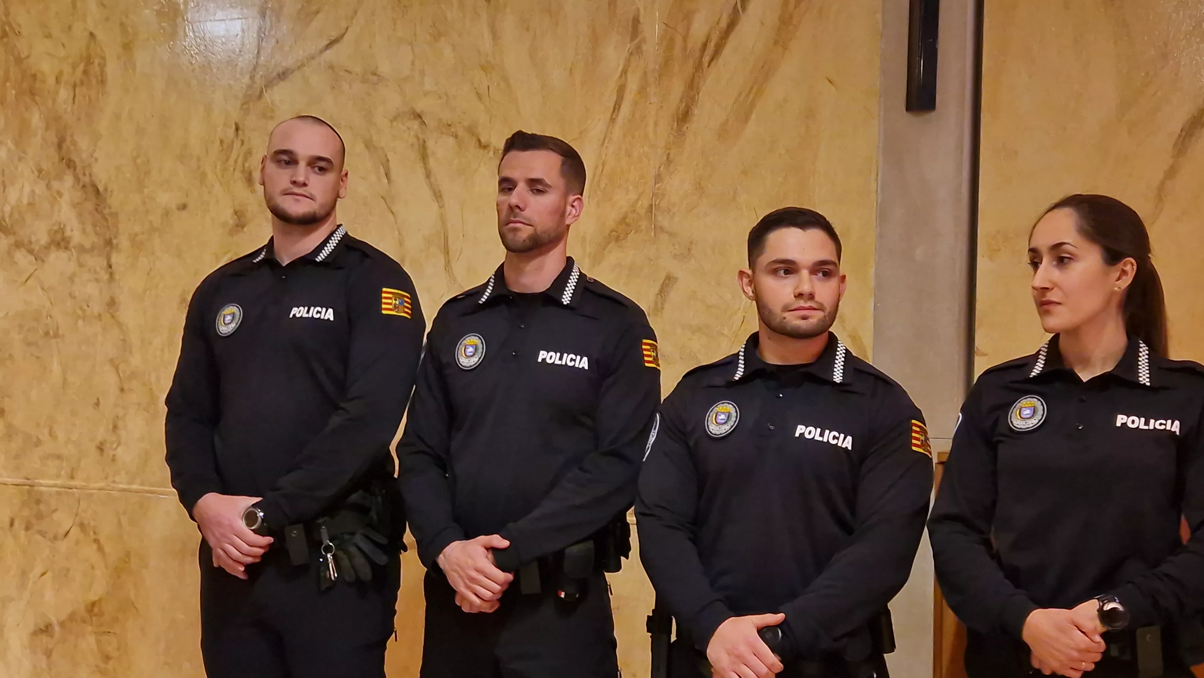 Incorporación de ocho nuevos agentes a la Policía Local de Huesca. Foto Myriam Martínez