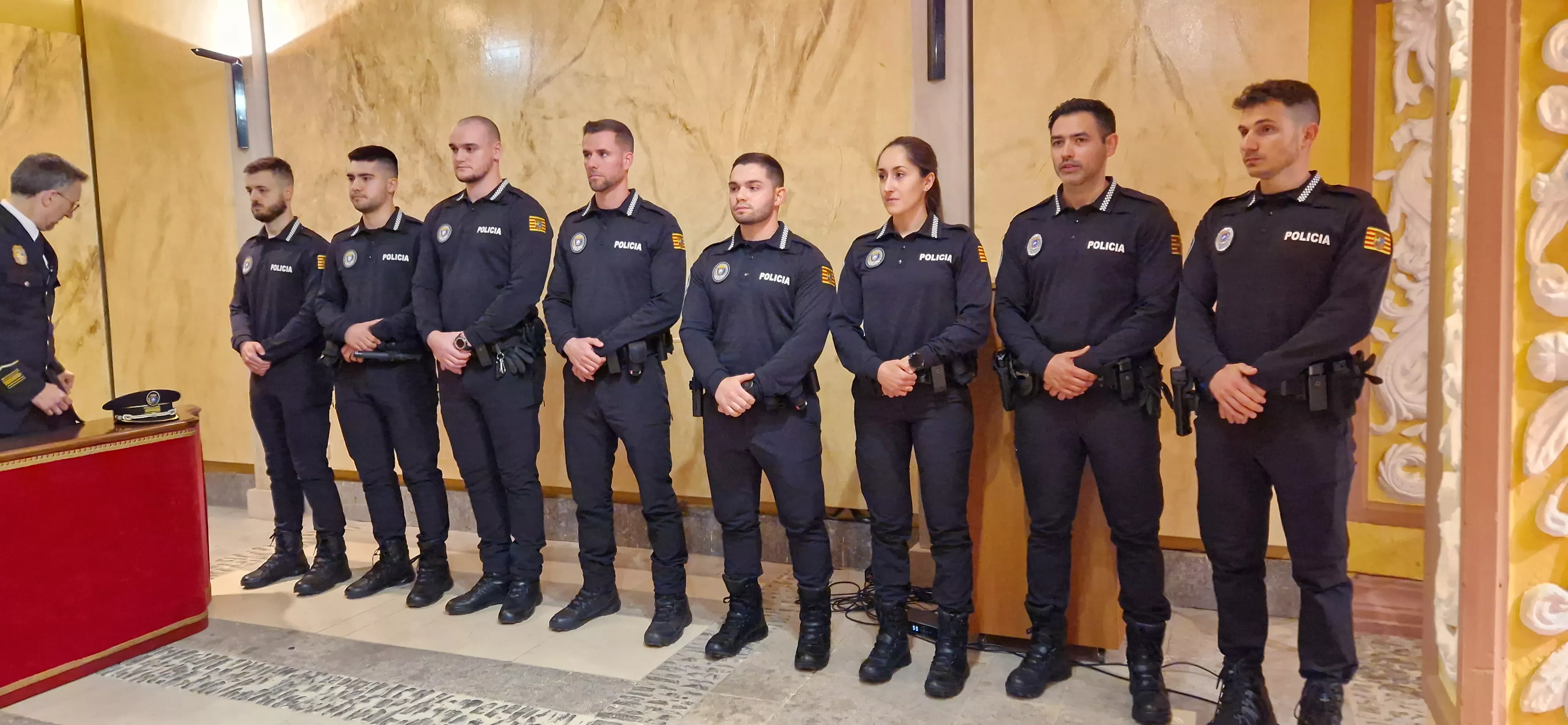 Incorporación de ocho nuevos agentes a la Policía Local de Huesca. Foto Myriam Martínez