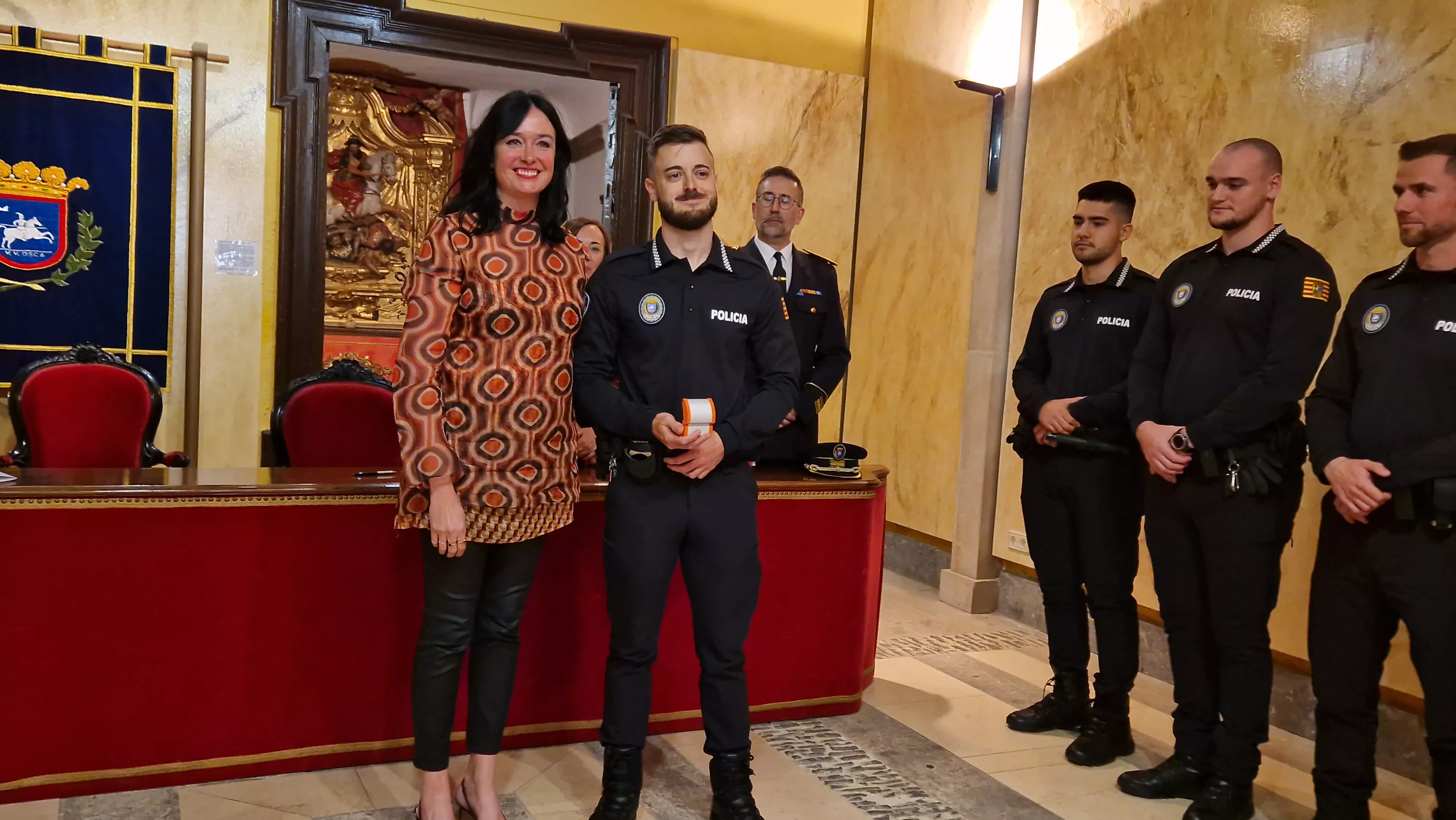 Incorporación de ocho nuevos agentes a la Policía Local de Huesca. Foto Myriam Martínez
