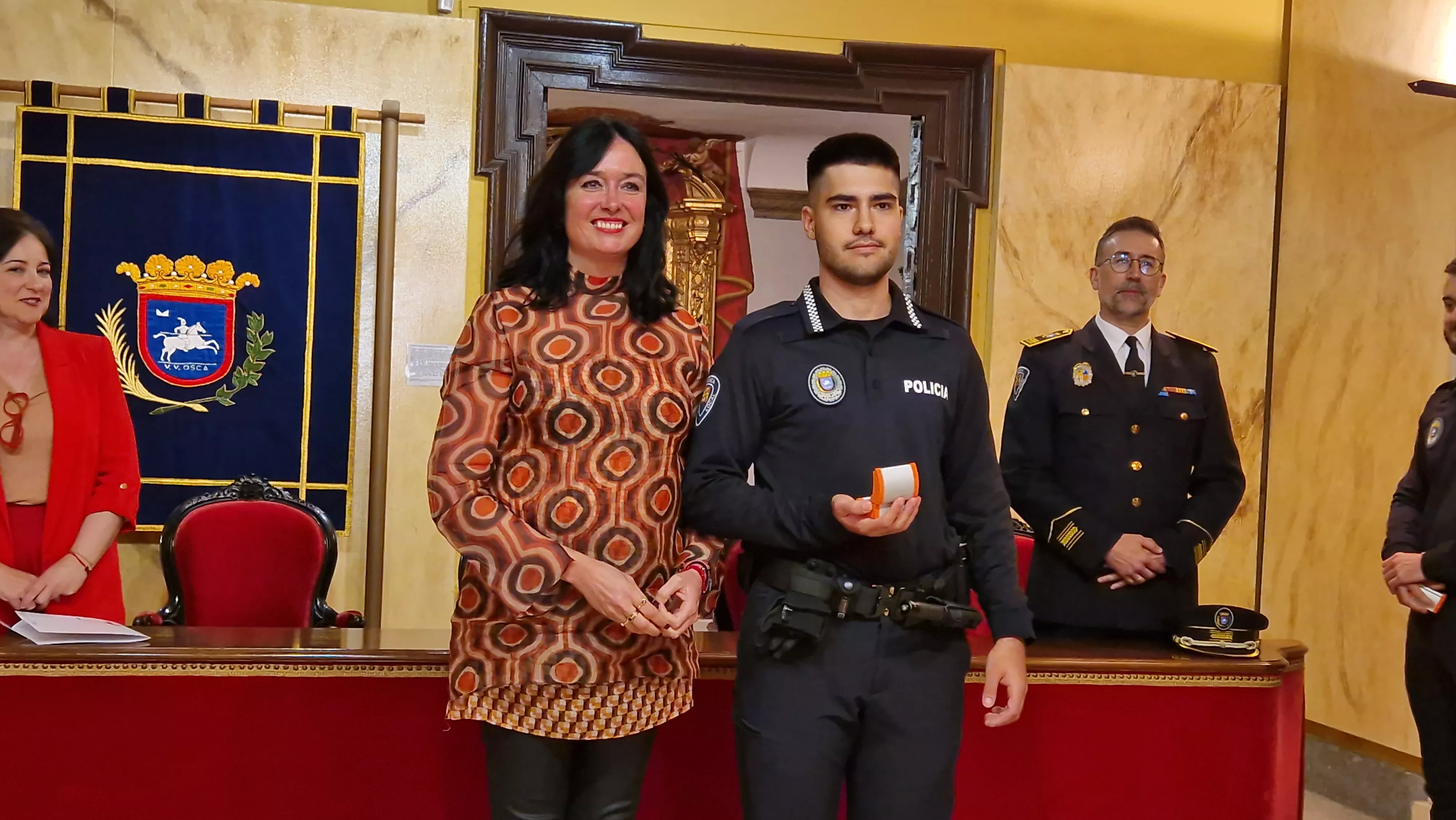 Incorporación de ocho nuevos agentes a la Policía Local de Huesca. Foto Myriam Martínez
