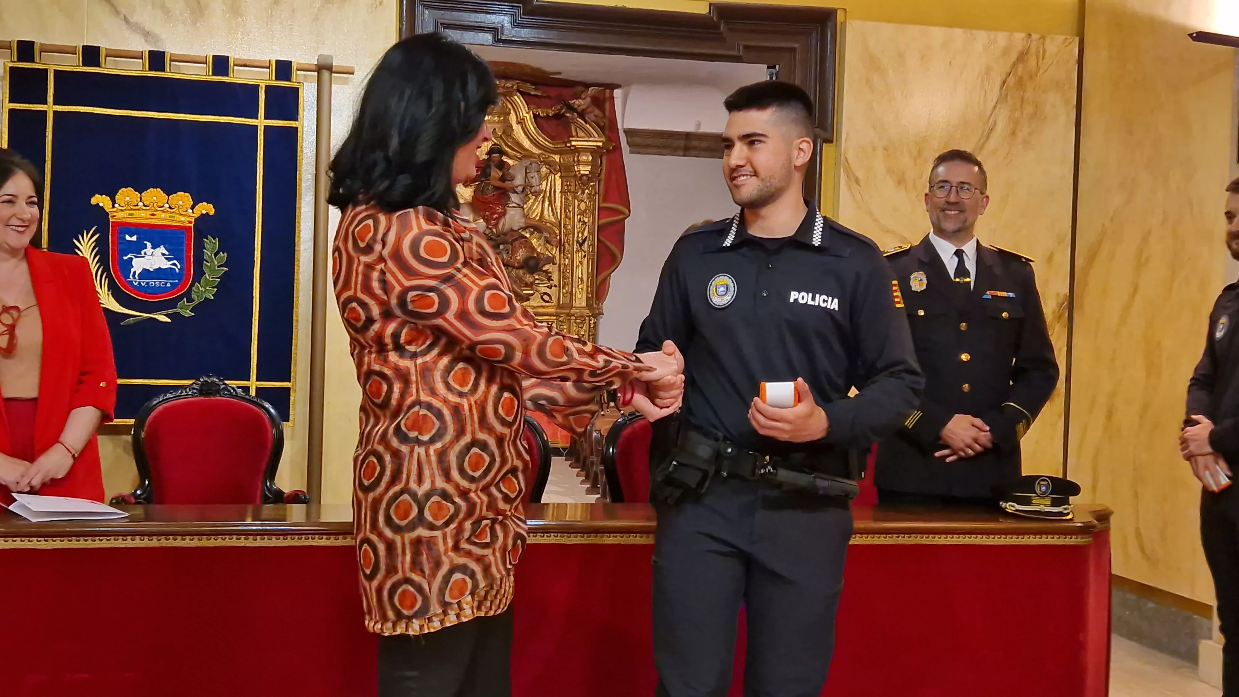 Incorporación de ocho nuevos agentes a la Policía Local de Huesca. Foto Myriam Martínez