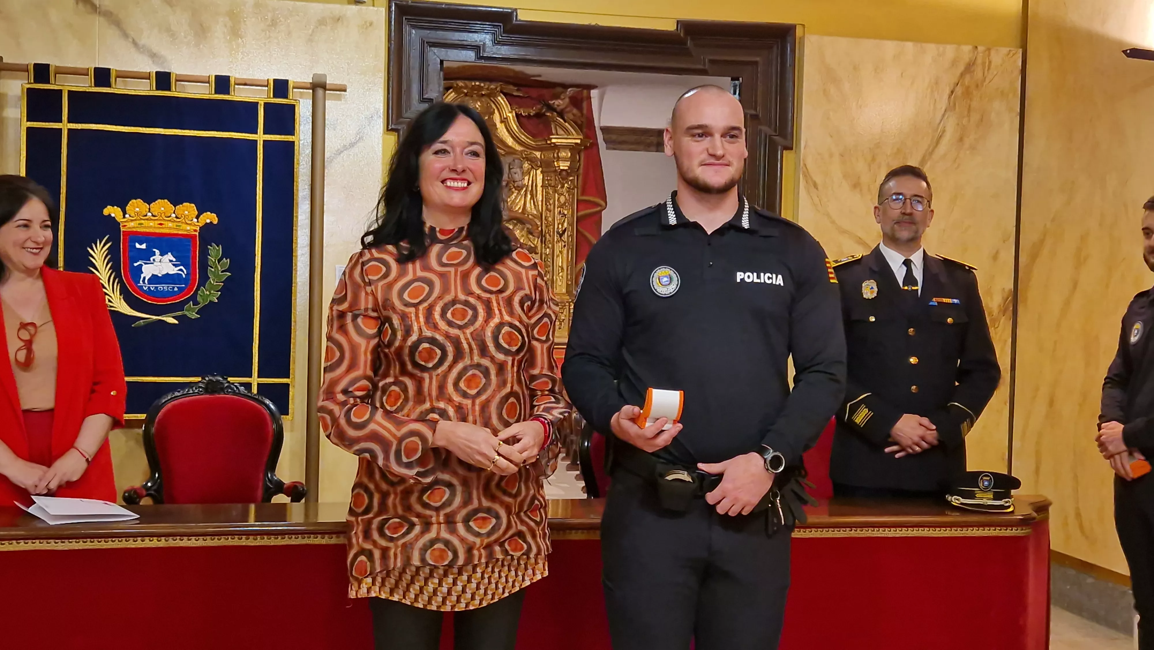 Incorporación de ocho nuevos agentes a la Policía Local de Huesca. Foto Myriam Martínez