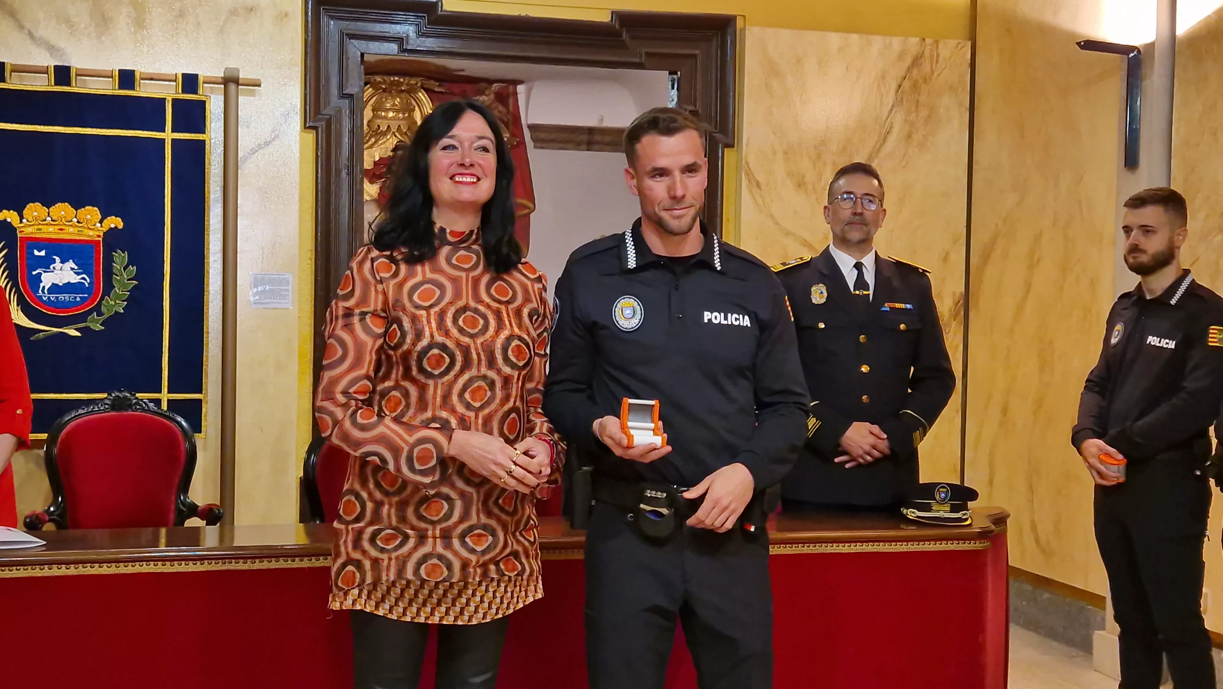 Incorporación de ocho nuevos agentes a la Policía Local de Huesca. Foto Myriam Martínez