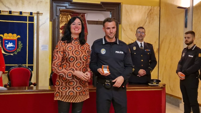 Incorporación de ocho nuevos agentes a la Policía Local de Huesca. Foto Myriam Martínez