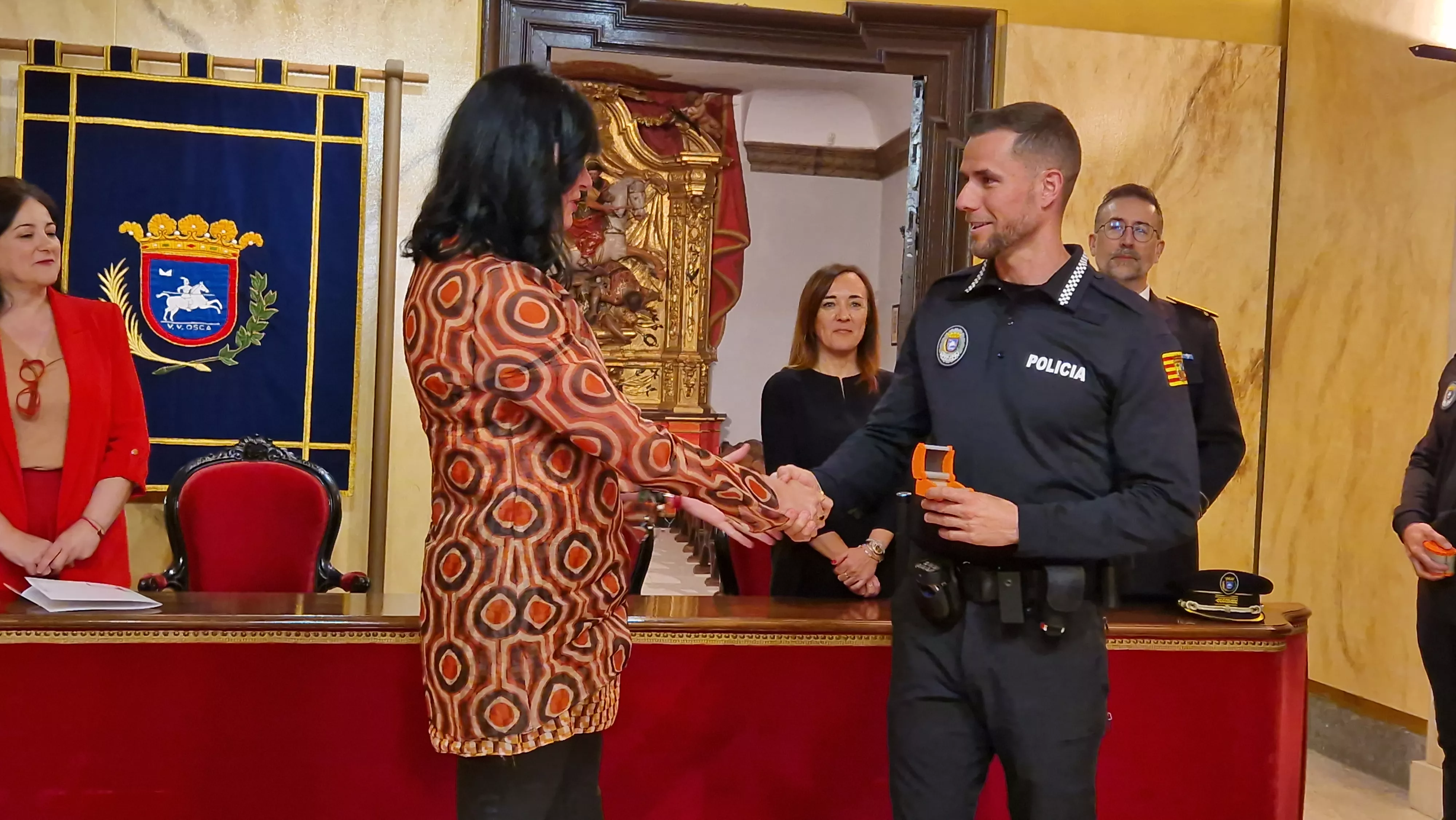 Incorporación de ocho nuevos agentes a la Policía Local de Huesca. Foto Myriam Martínez