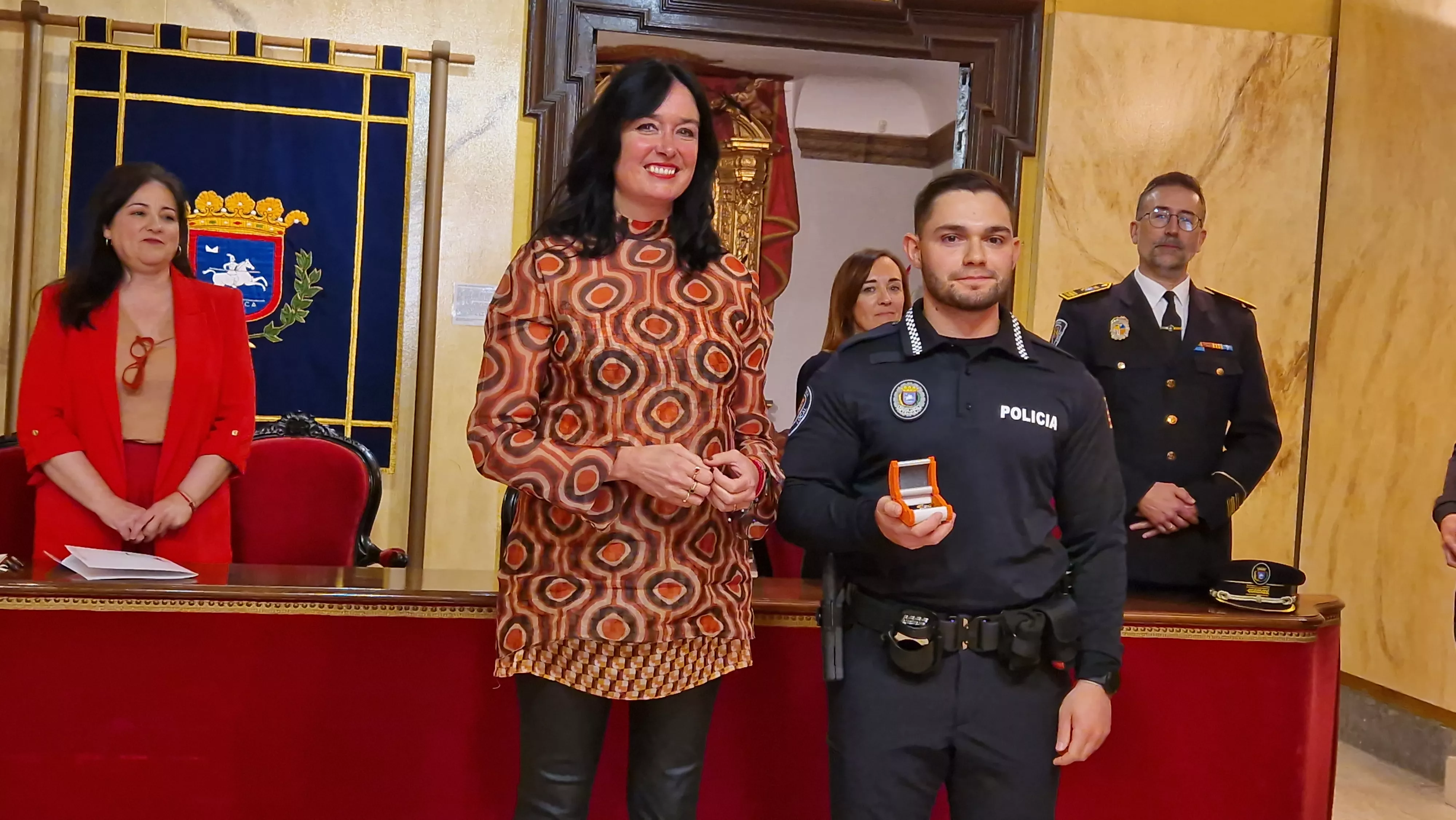 Incorporación de ocho nuevos agentes a la Policía Local de Huesca. Foto Myriam Martínez