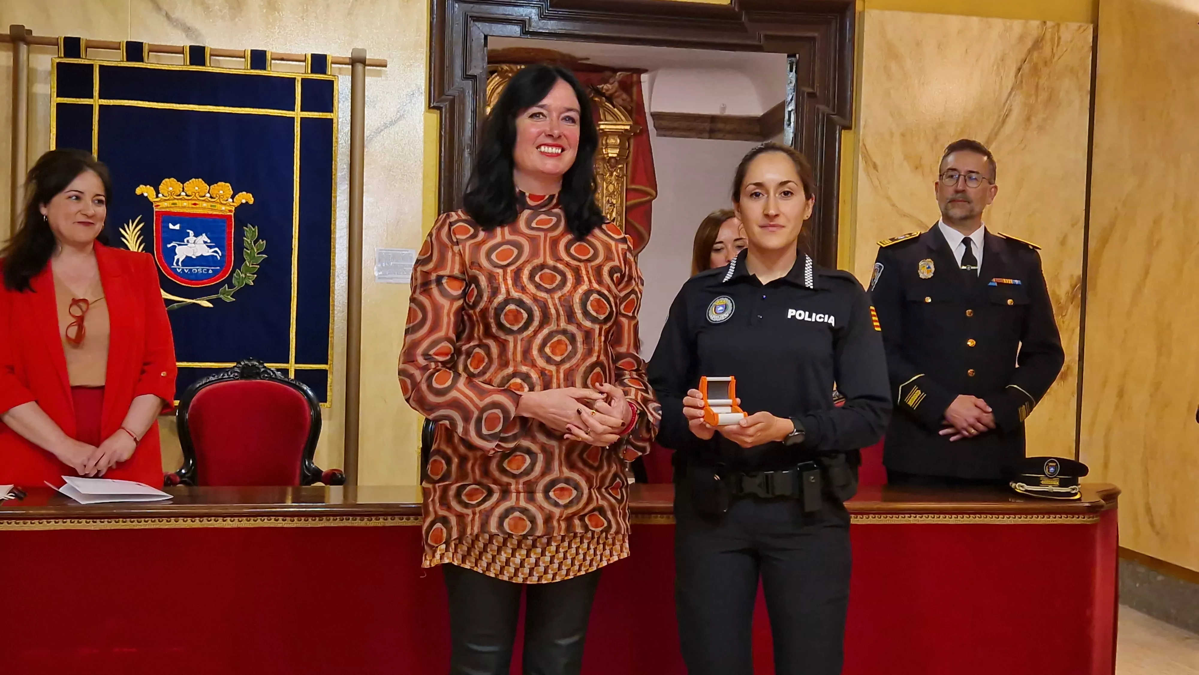 Incorporación de ocho nuevos agentes a la Policía Local de Huesca. Foto Myriam Martínez