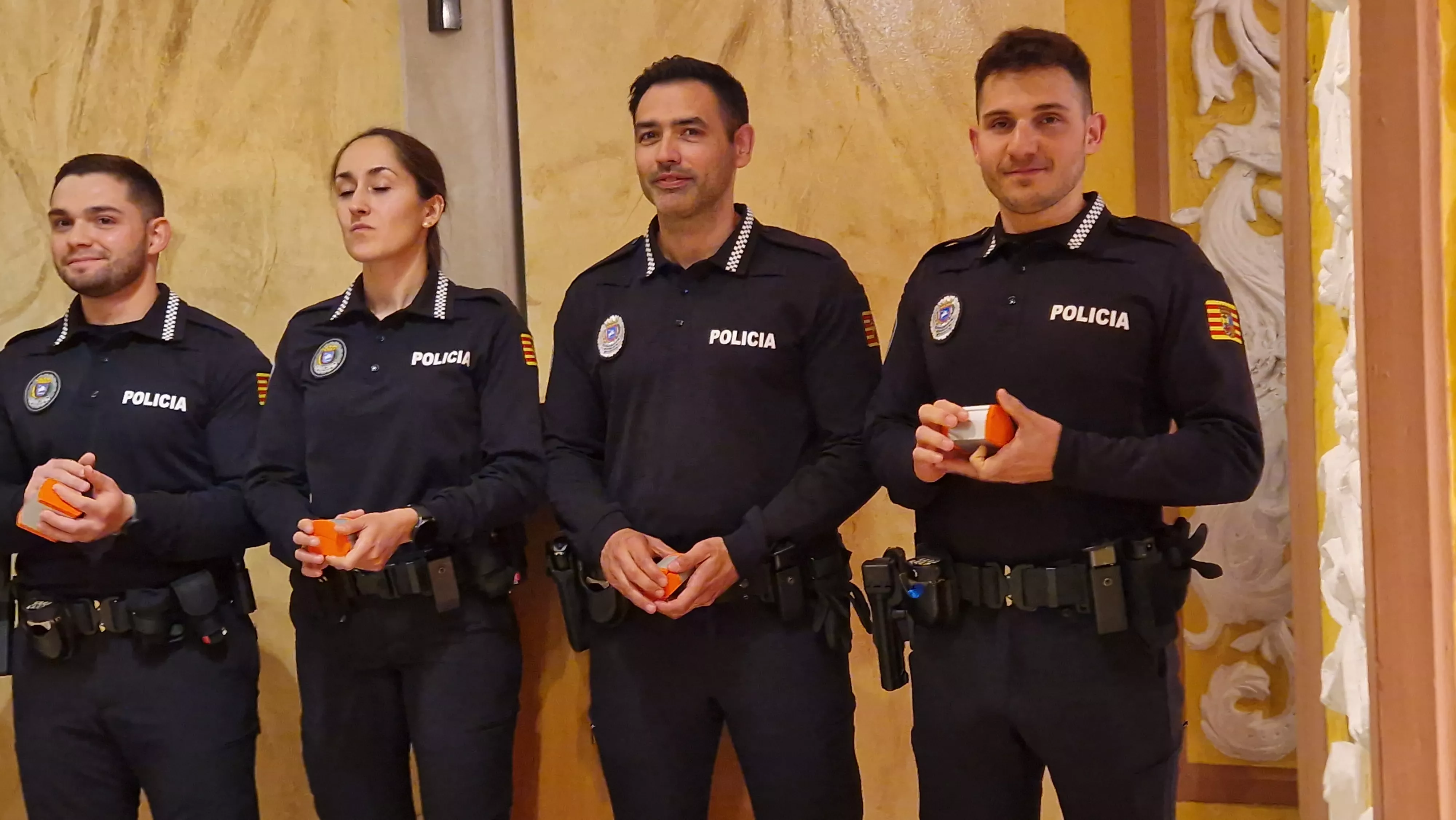 Incorporación de ocho nuevos agentes a la Policía Local de Huesca. Foto Myriam Martínez
