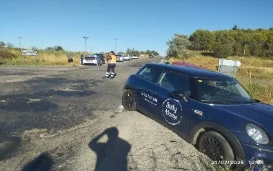 Estado de la carretera, denunciado por el Ayuntamiento de Alcalá del Obispo