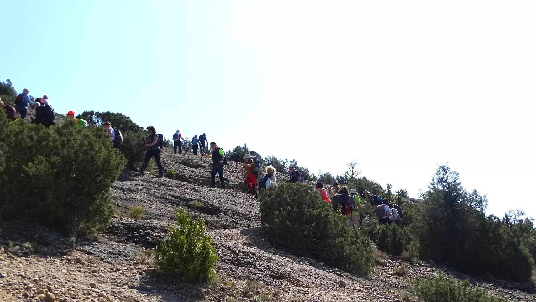 Saliendo del barranco de los Arruellos. Foto Alfredo Zazo