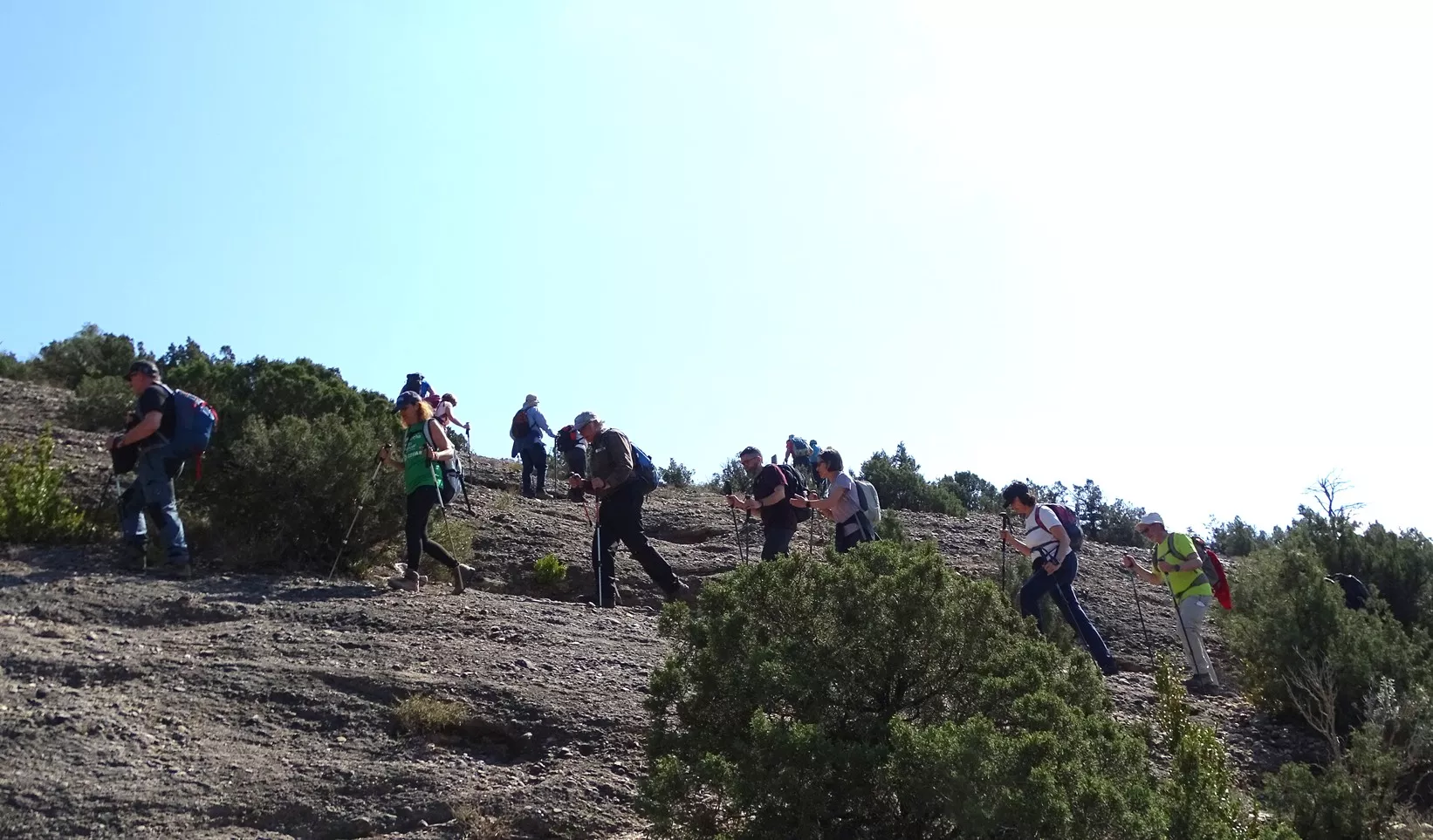 Saliendo del barranco de los Arruellos. Foto Alfredo Zazo