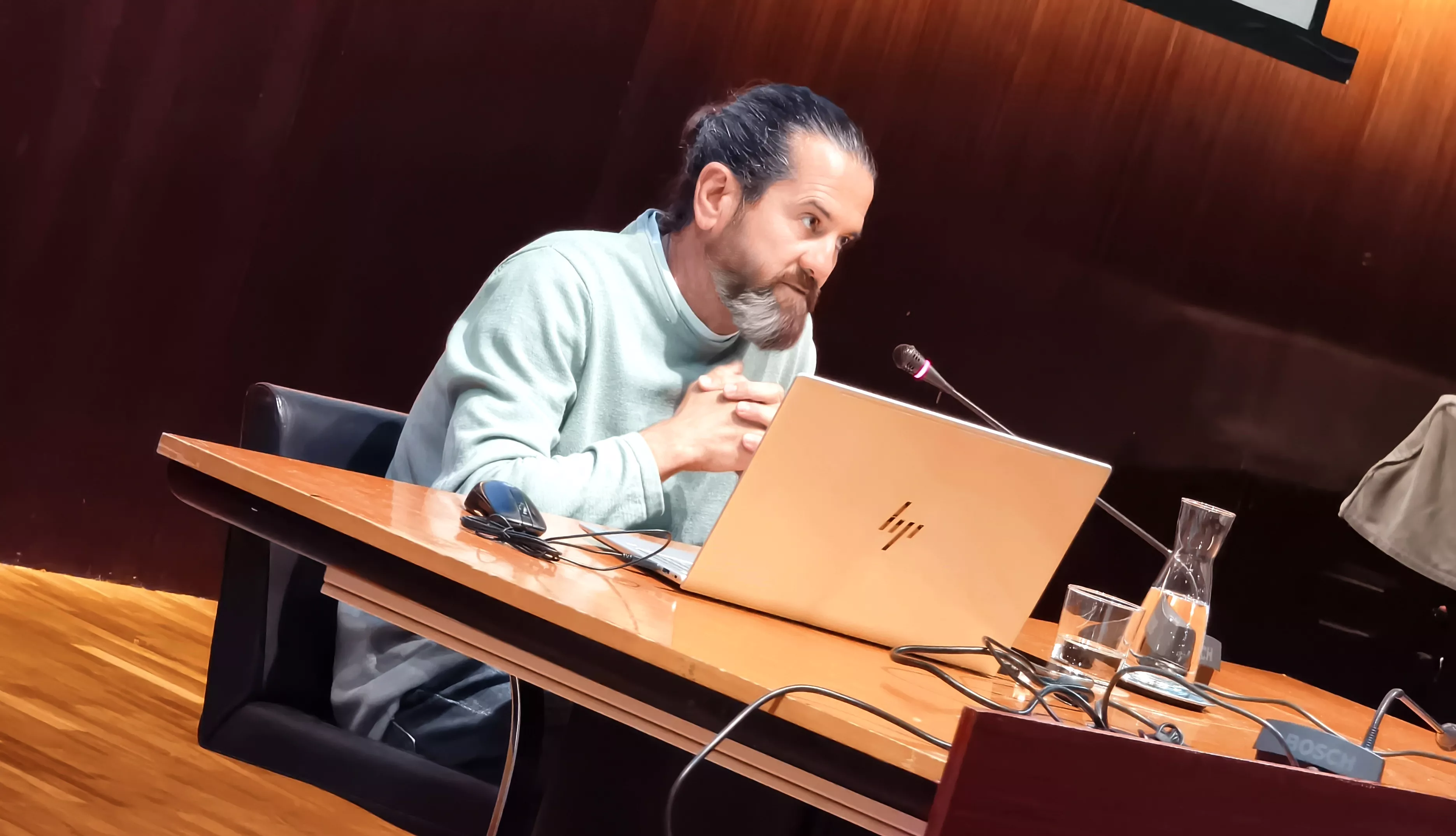 Javier Moraleda, en su conferencia del Pórtico de Semana Santa