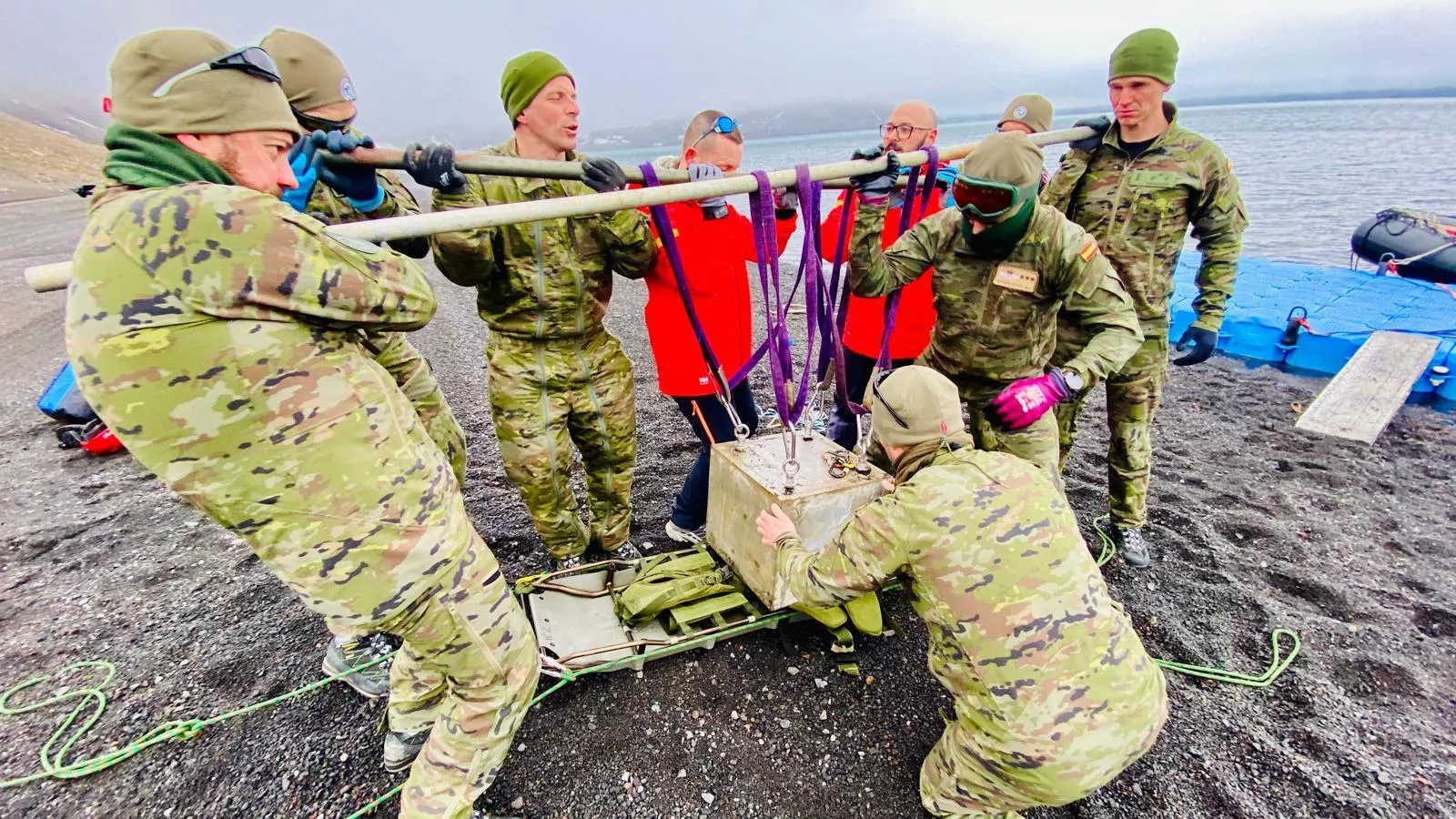 Campaña Antártica Española comandada por el oscense Javier Abizanda. Foto Campaña Antártica Española