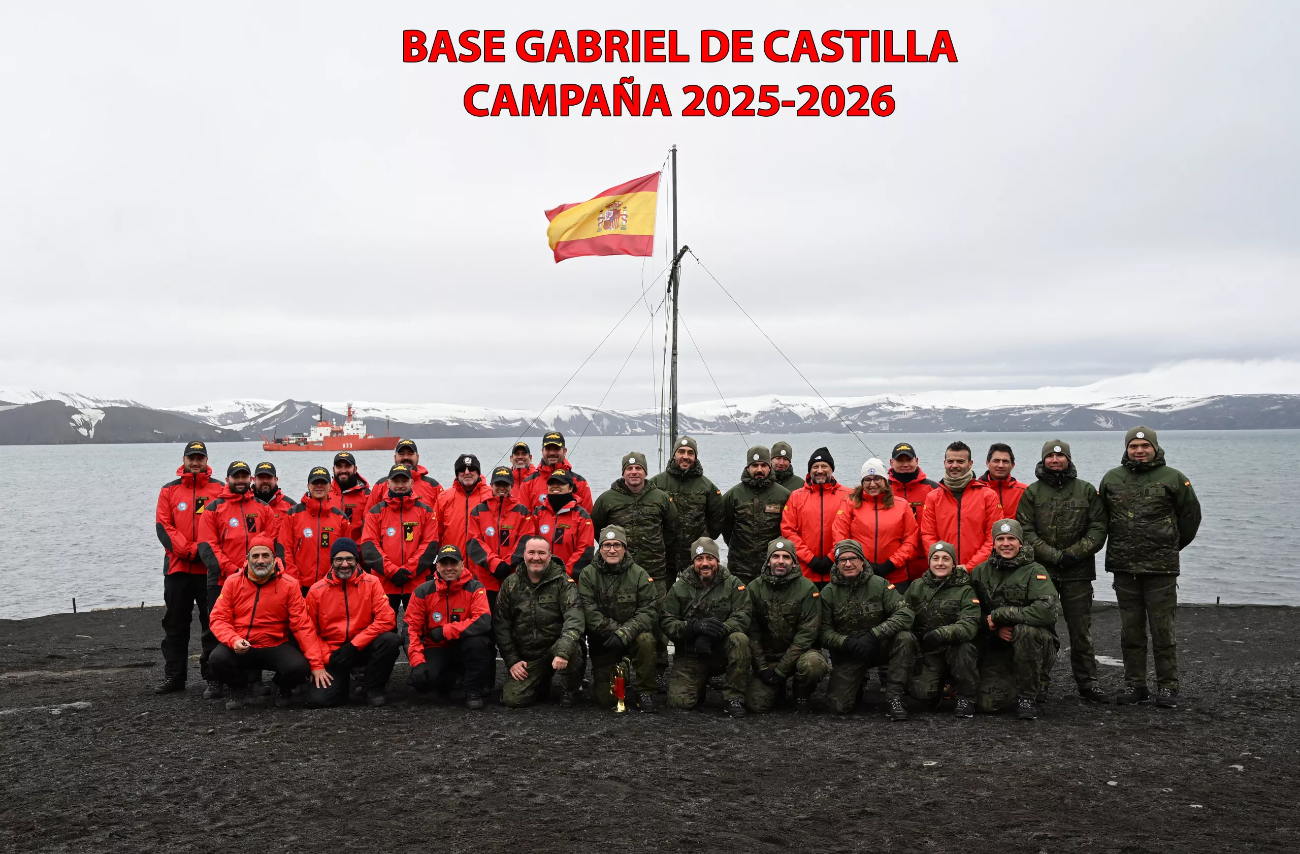 Campaña Antártica Española comandada por el oscense Javier Abizanda. Foto Campaña Antártica Española