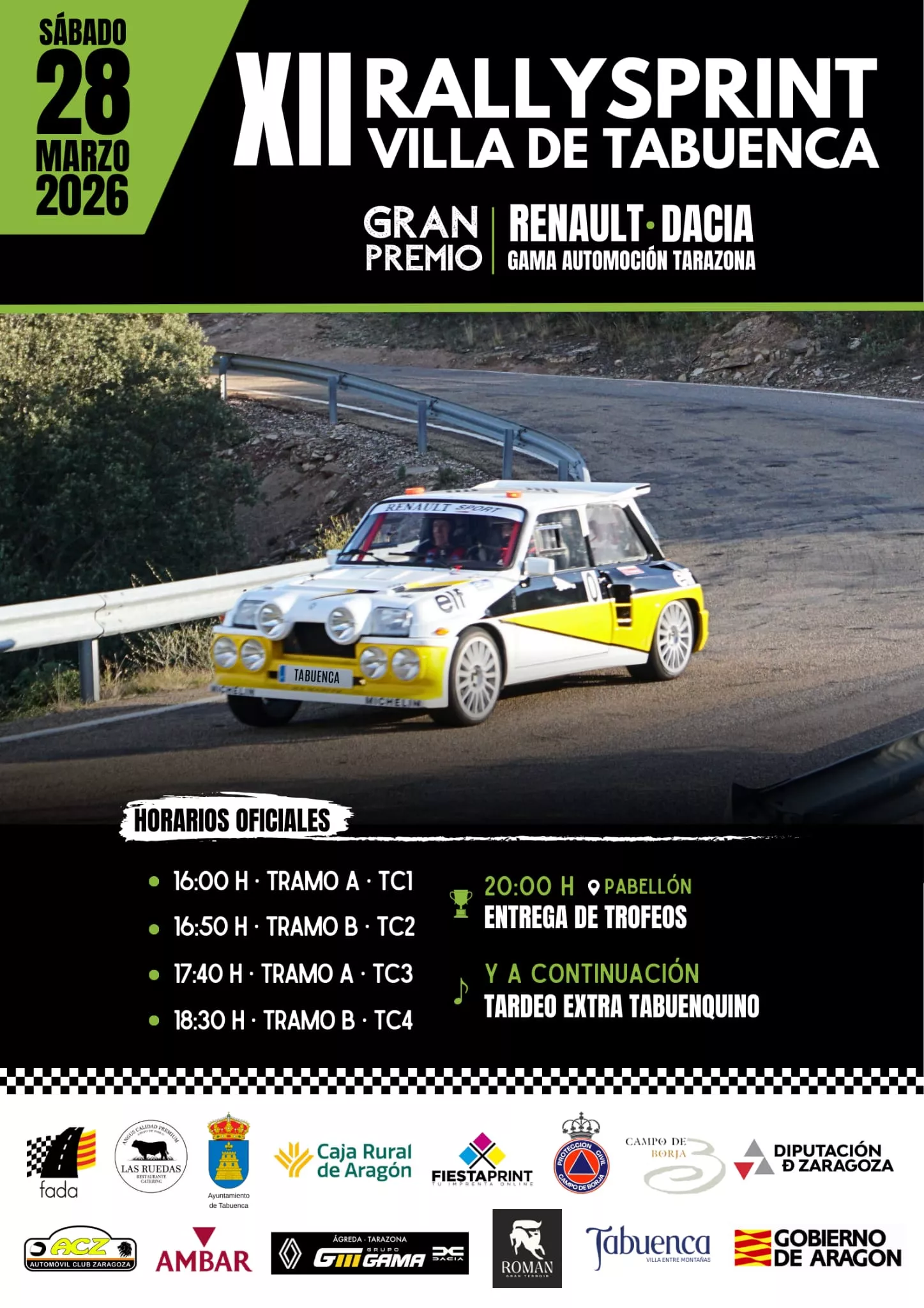 Cartel de la prueba.