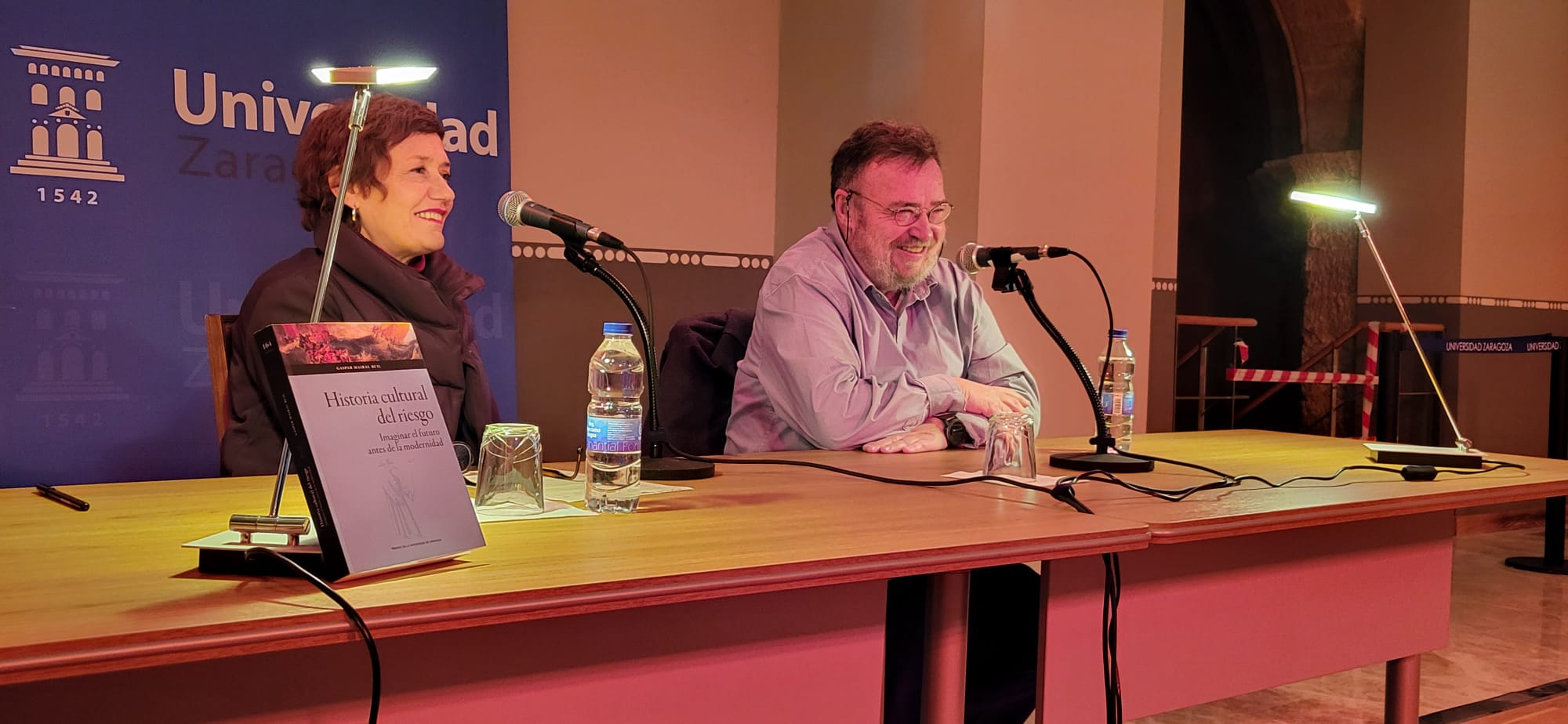 Carolina Ibor y Gaspar Mairal han presentado 'Historia cultural del riesgo', de este último autor