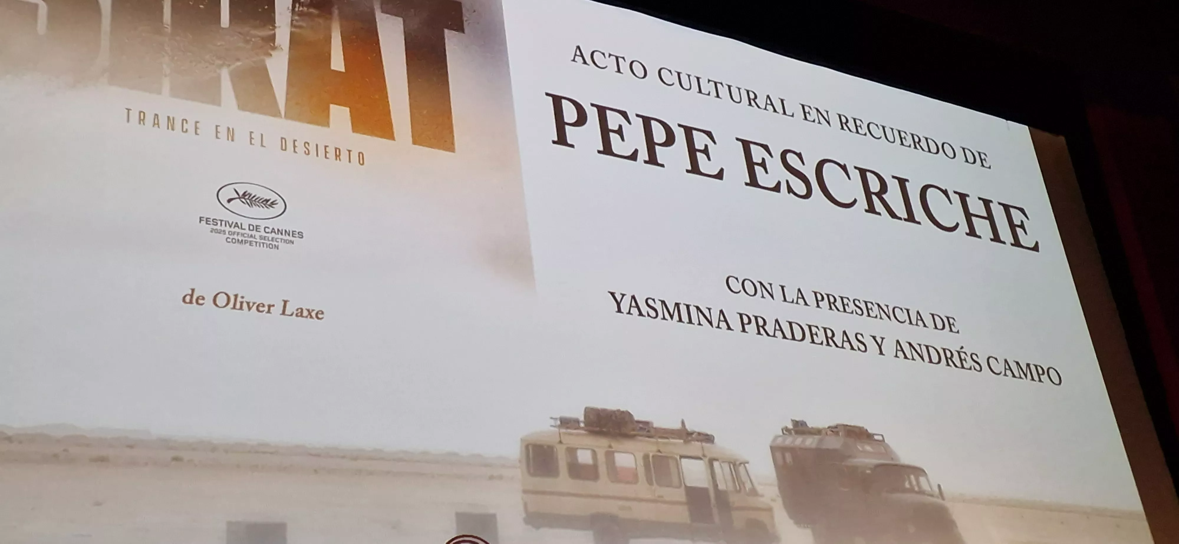 Homenaje de Oscacine a Yasmina Praderas y Andrés Campo. Foto Myriam Martínez