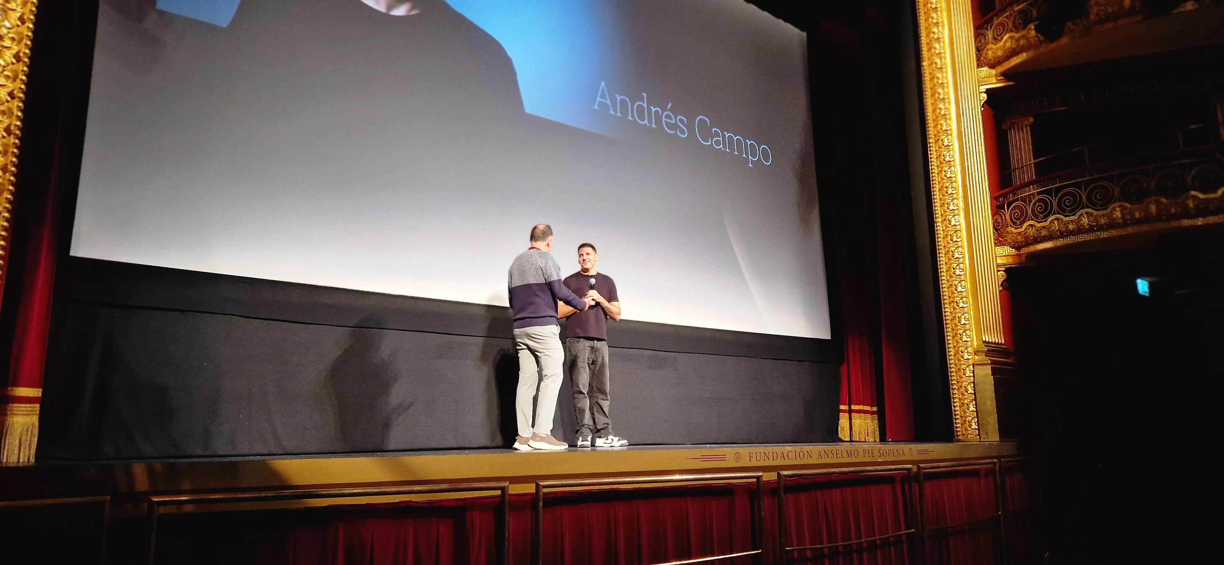 Homenaje de Oscacine a Yasmina Praderas y Andrés Campo. Foto Myriam Martínez