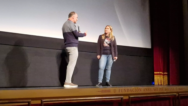 Homenaje de Oscacine a Yasmina Praderas y Andrés Campo. Foto Myriam Martínez