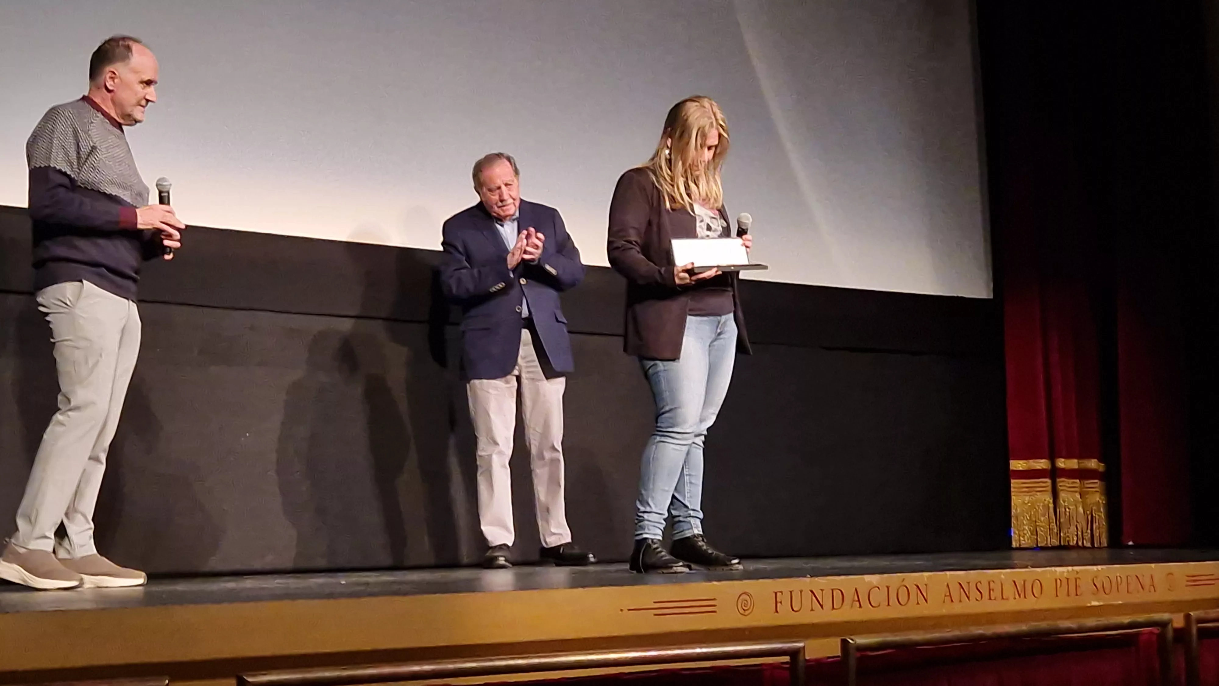 Homenaje de Oscacine a Yasmina Praderas y Andrés Campo. Foto Myriam Martínez