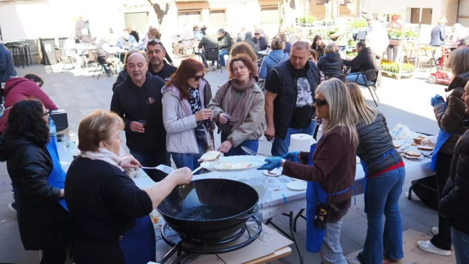 Las calles de San Esteban de Litera han acogido mucho público.