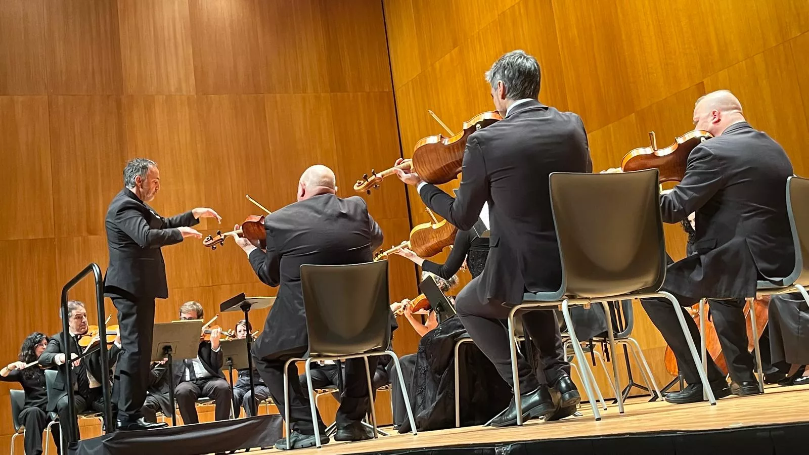 Concierto de la Orquesta Reino de Aragón en el Palacio de Congresos de Huesca. Foto Mercedes Manterola