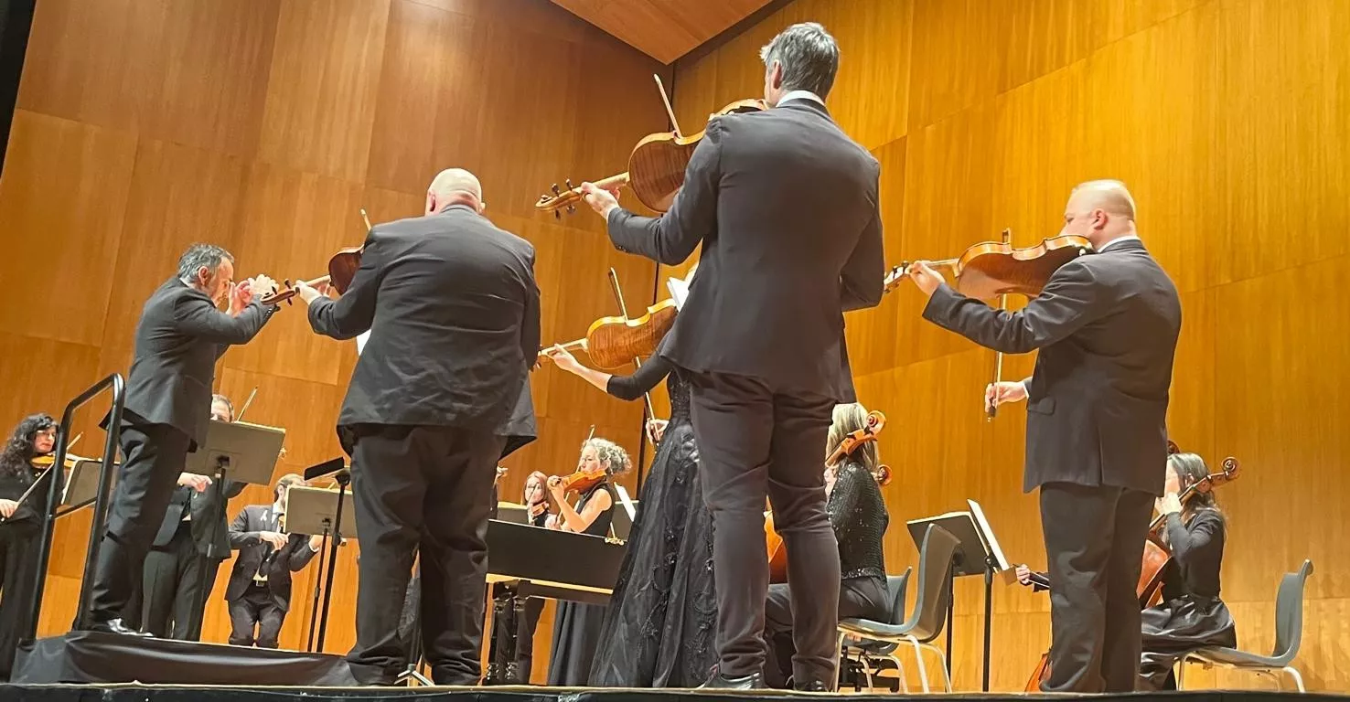 Concierto de la Orquesta Reino de Aragón en el Palacio de Congresos de Huesca. Foto Mercedes Manterola