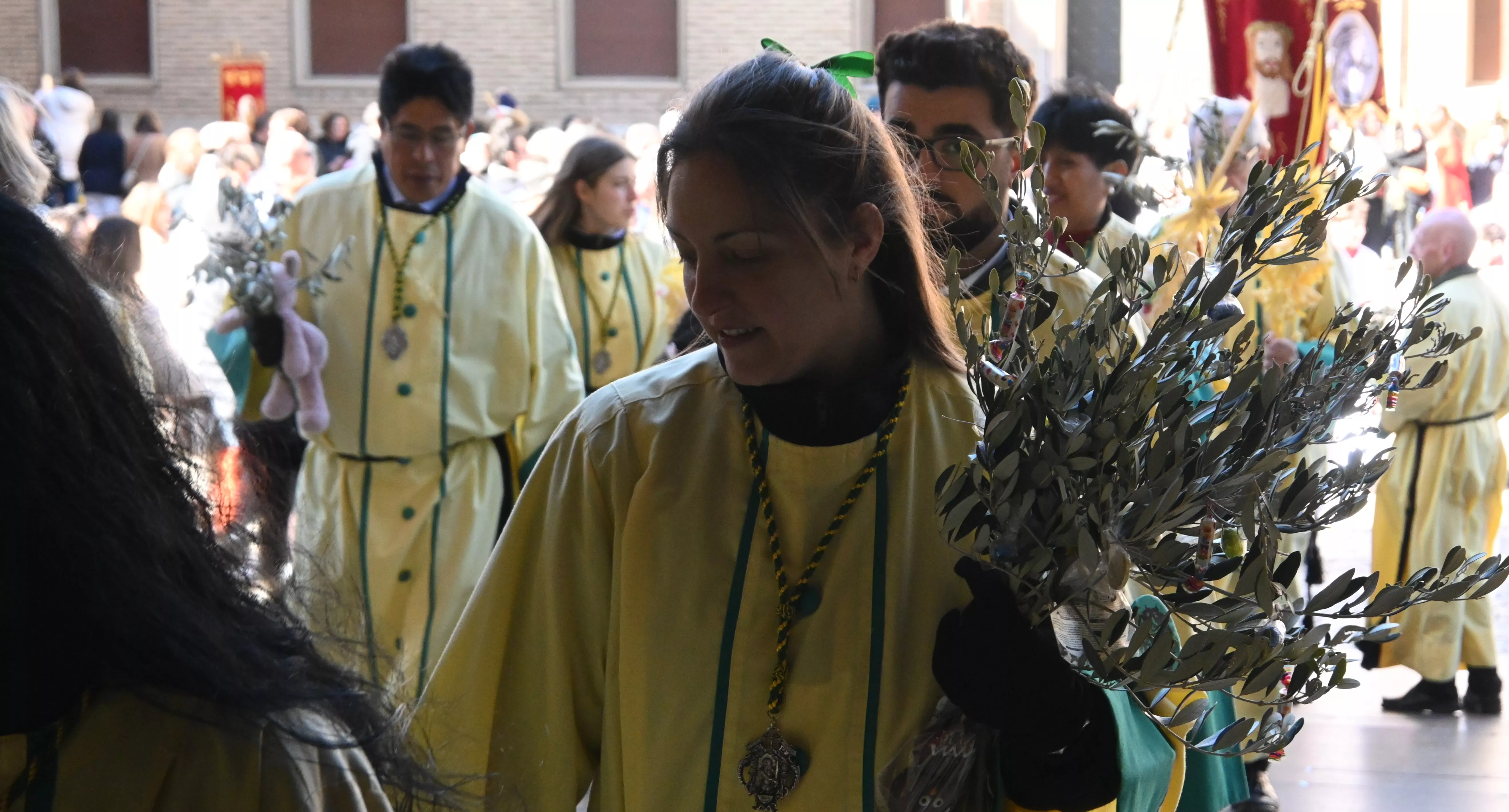 Procesión de la Entrada de Jesús en Jerusalén en Huesca. Foto Carlos Jalle