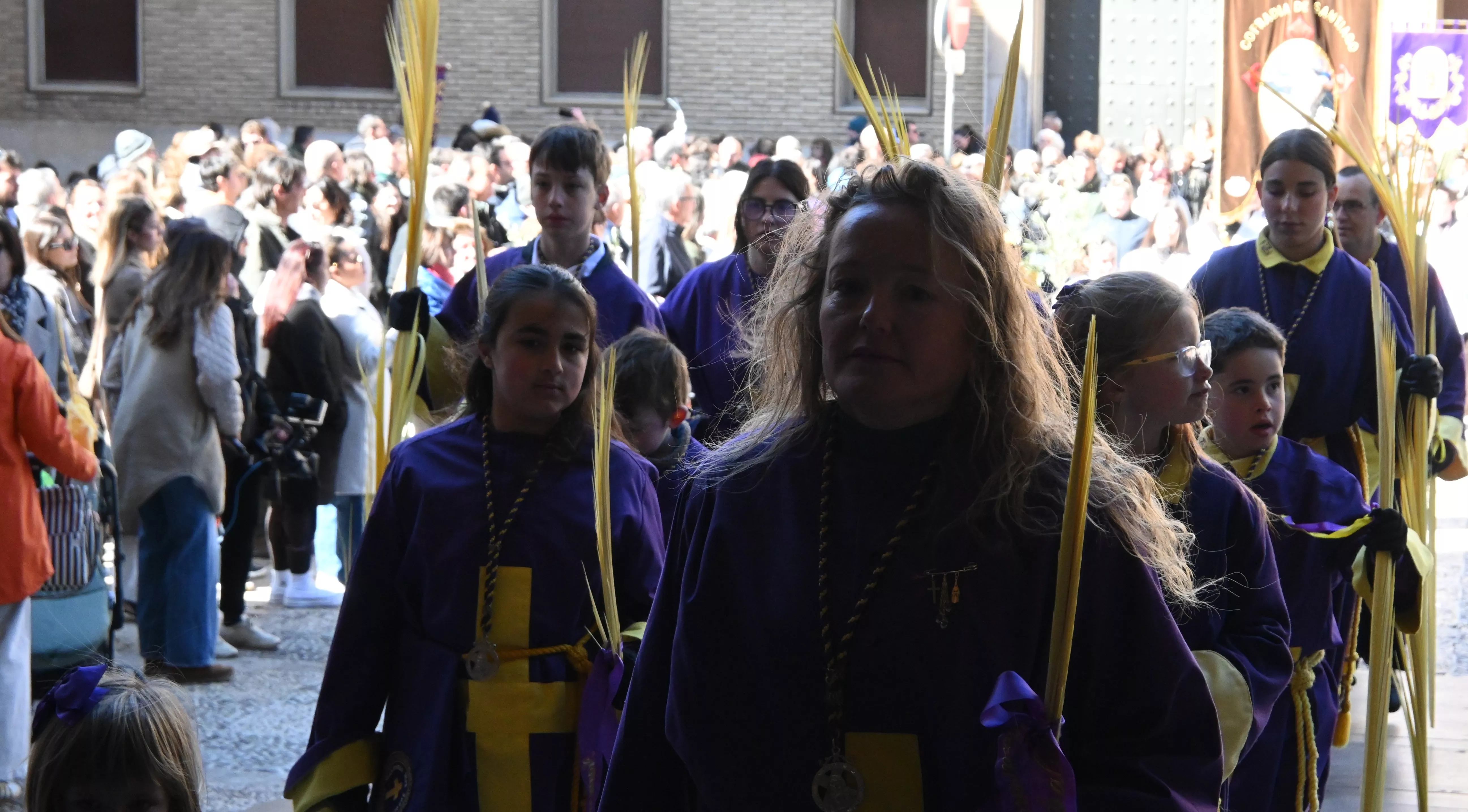 Procesión de la Entrada de Jesús en Jerusalén en Huesca. Foto Carlos Jalle