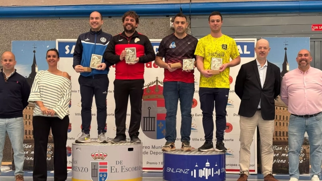 David Salvadores, plata en dobles en El Escorial.