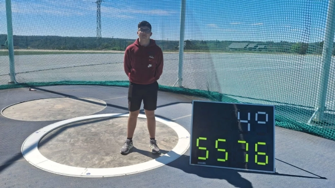 Martxel Armenta con su mejor marca