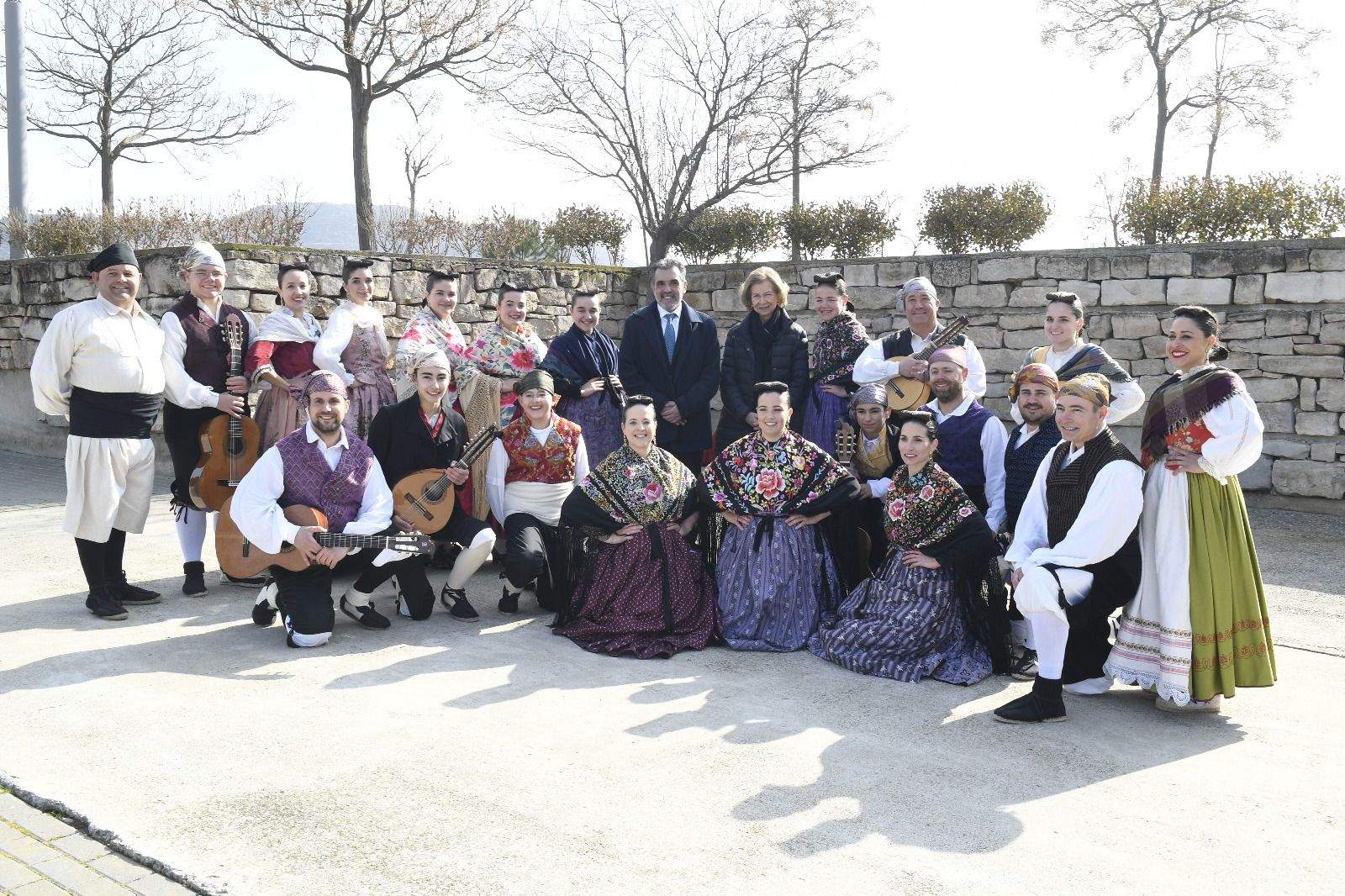 Imágenes de la visita de la reina Sofía a Fraga. Foto Ayuntamiento de Fraga