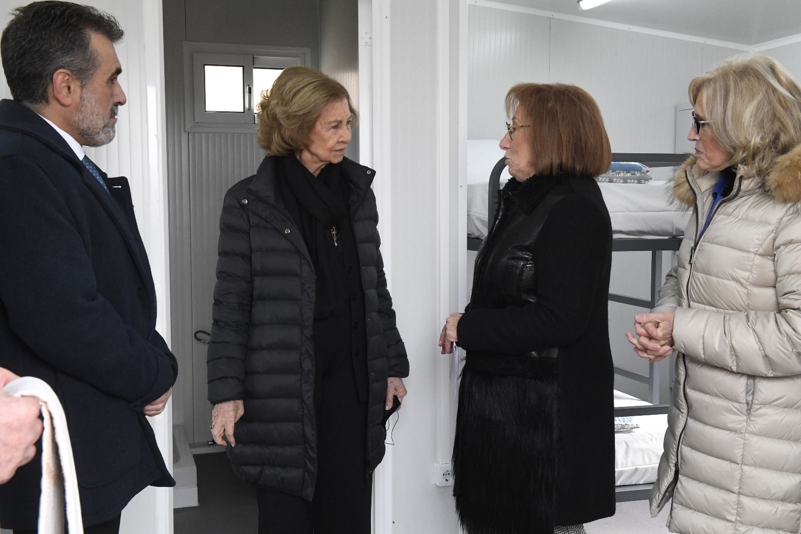 Imágenes de la visita de la reina Sofía a Fraga en una visita realizada a Fraga.