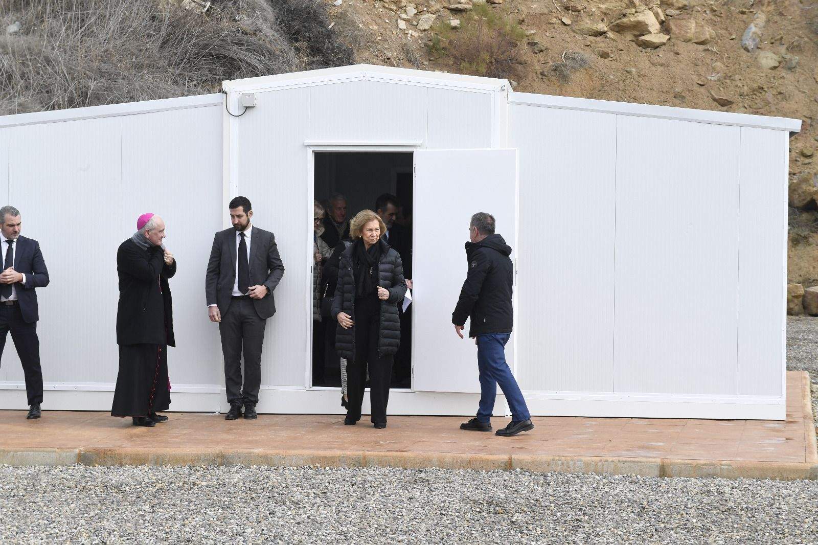 Imágenes de la visita de la reina Sofía a Fraga. Foto Ayuntamiento de Fraga