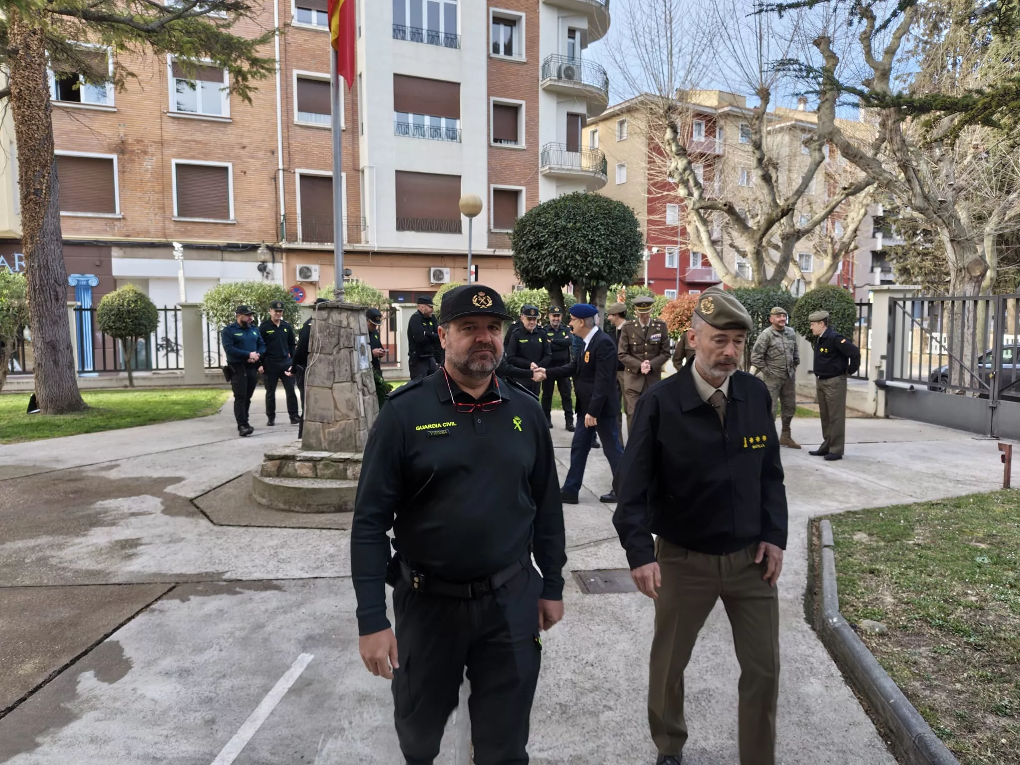 Izado de Bandera con la Guardia Civil en la Subdelegación de Defensa