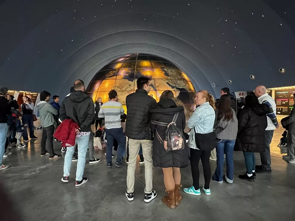 Visita en el Planetario de Aragón.