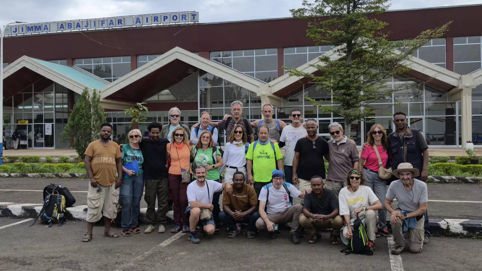16 expedicionarios a Etiopía en un viaje solidario de Entarachen Bosco Global. Fotos Antonio Rico