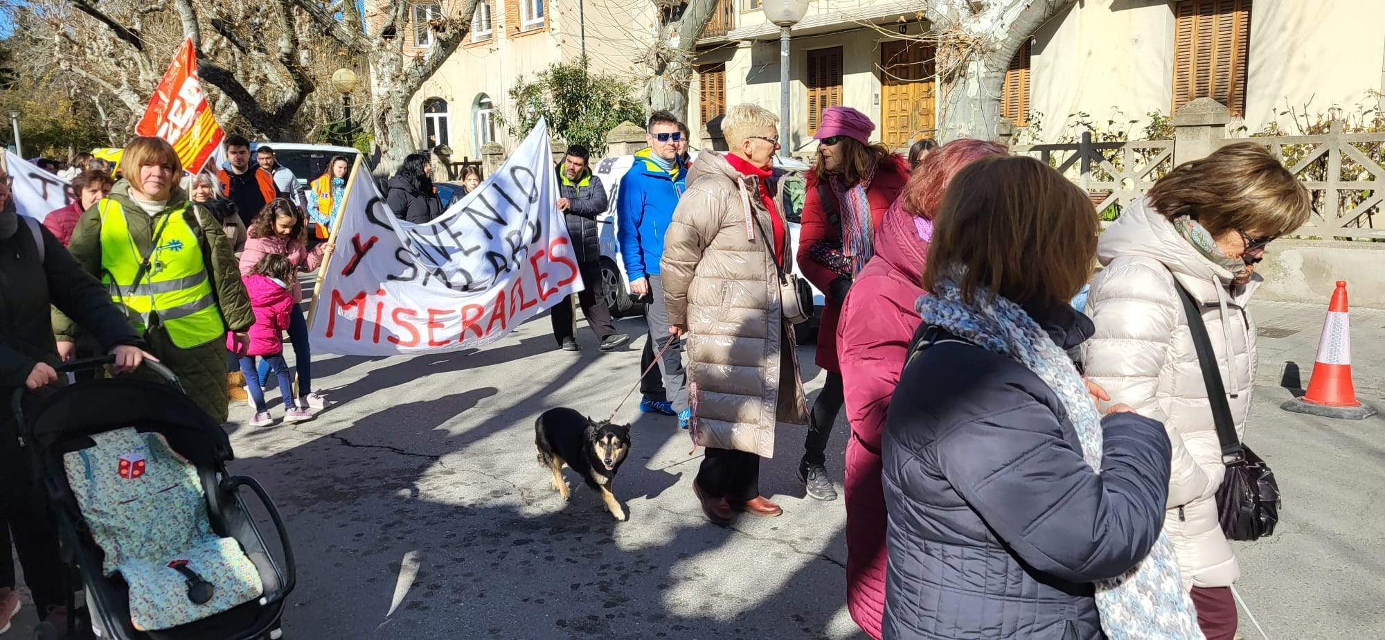 Manifestación del Transporte Sanitario en Huesca
